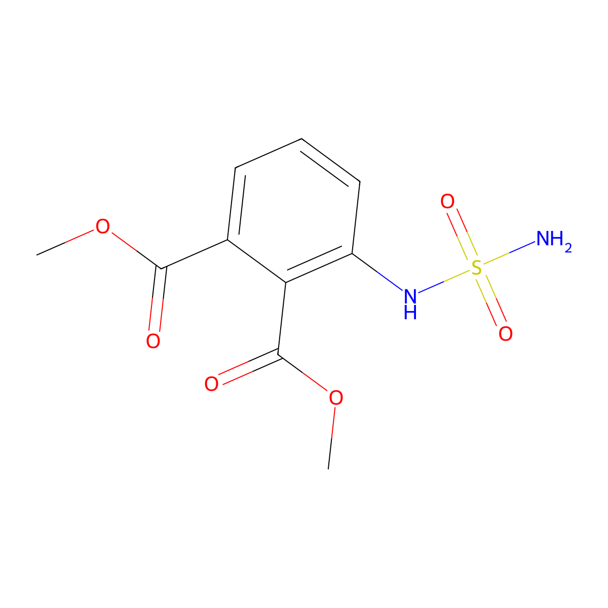 1,2-Dimethyl 3-(sulfamoylamino)benzene-1,2-dicarboxylate molecular structure, CAS 3026670-75-4