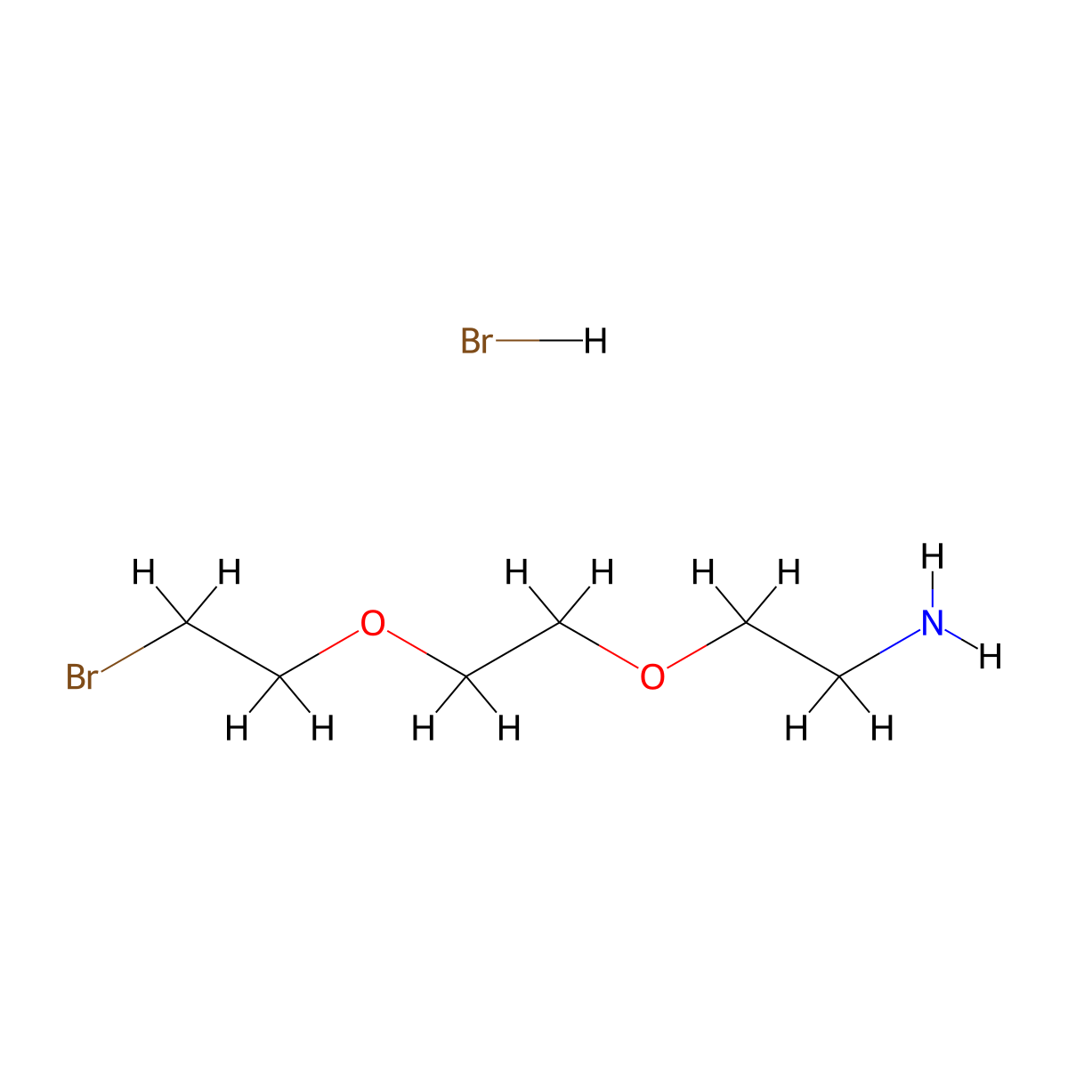 Bromo-PEG2-NH2 hydrobromide molecular structure, CAS 3026677-03-9