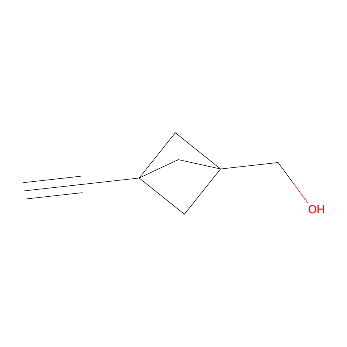 (3-Ethynylbicyclo[1.1.1]pentan-1-YL)methanol molecular structure, CAS 3026690-45-6