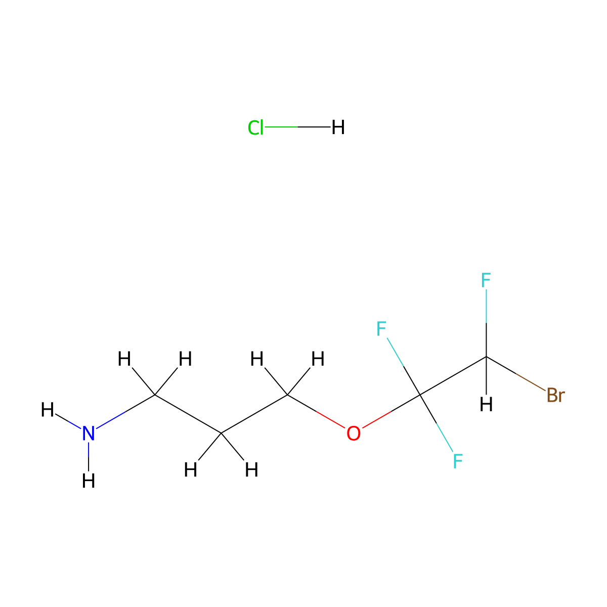 3-(2-Bromo-1,1,2-trifluoroethoxy)propan-1-amine hydrochloride molecular structure, CAS 3026690-89-8