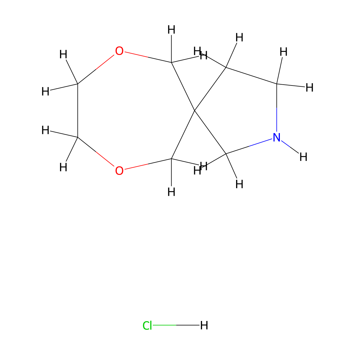 7,10-Dioxa-2-azaspiro[4.6]undecane hydrochloride molecular structure, CAS 3026690-92-3