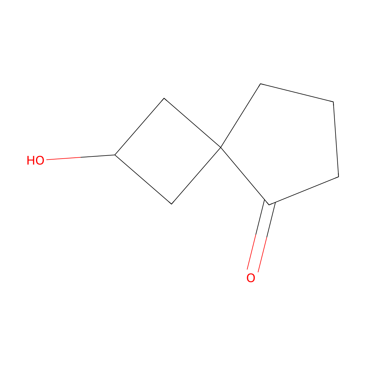 2-Hydroxyspiro[3.4]octan-5-one molecular structure, CAS 3026691-00-6