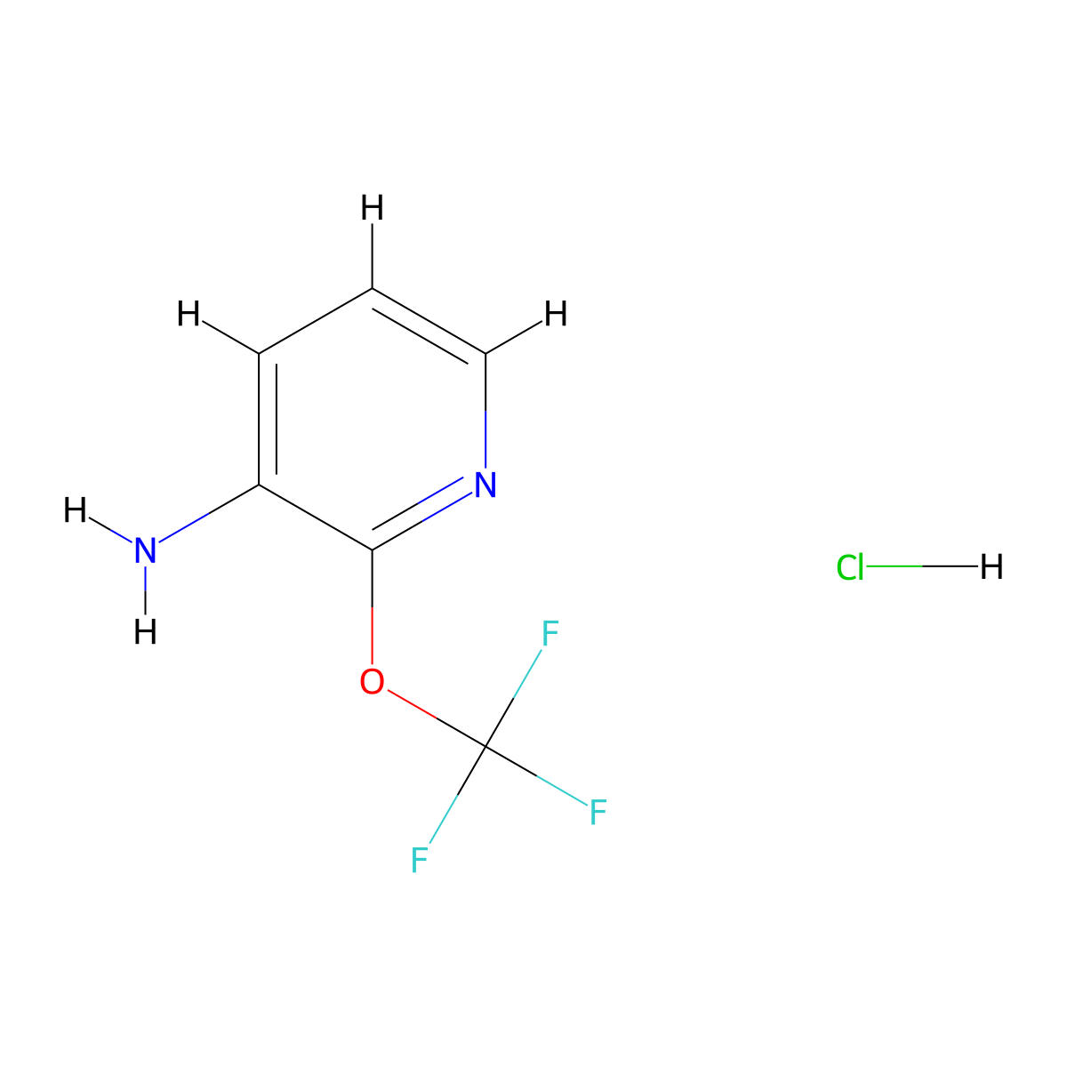 2-(Trifluoromethoxy)pyridin-3-amine hydrochloride molecular structure, CAS 3026691-05-1