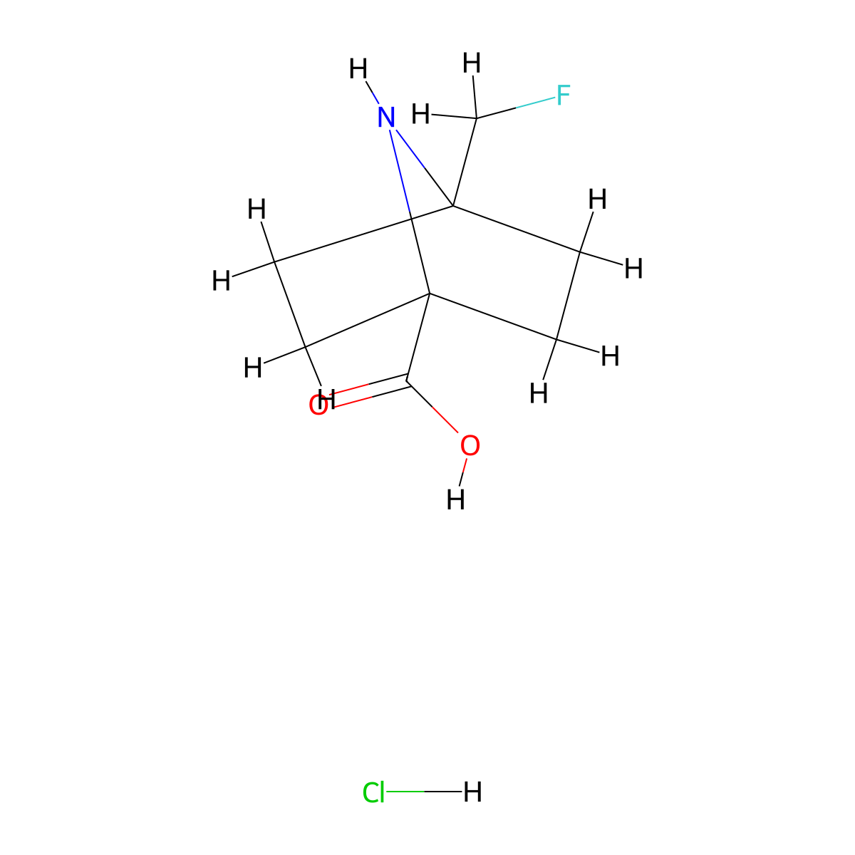 4-(Fluoromethyl)-7-azabicyclo[2.2.1]heptane-1-carboxylic acid hydrochloride molecular structure, CAS 3026696-14-7
