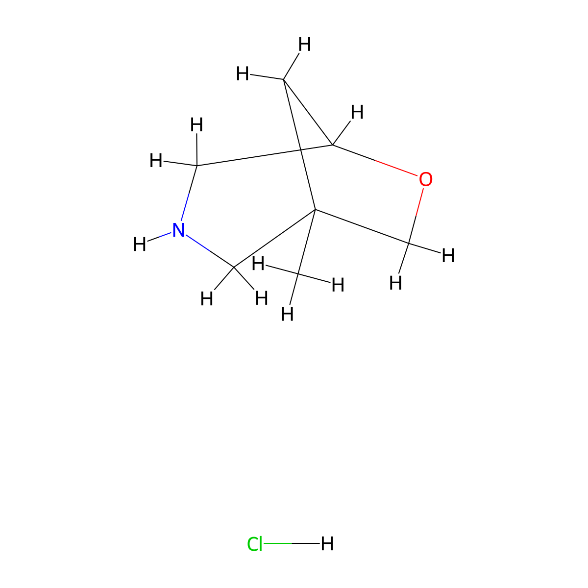 1-Methyl-6-oxa-3-azabicyclo[3.2.1]octane hydrochloride molecular structure, CAS 3026696-73-8