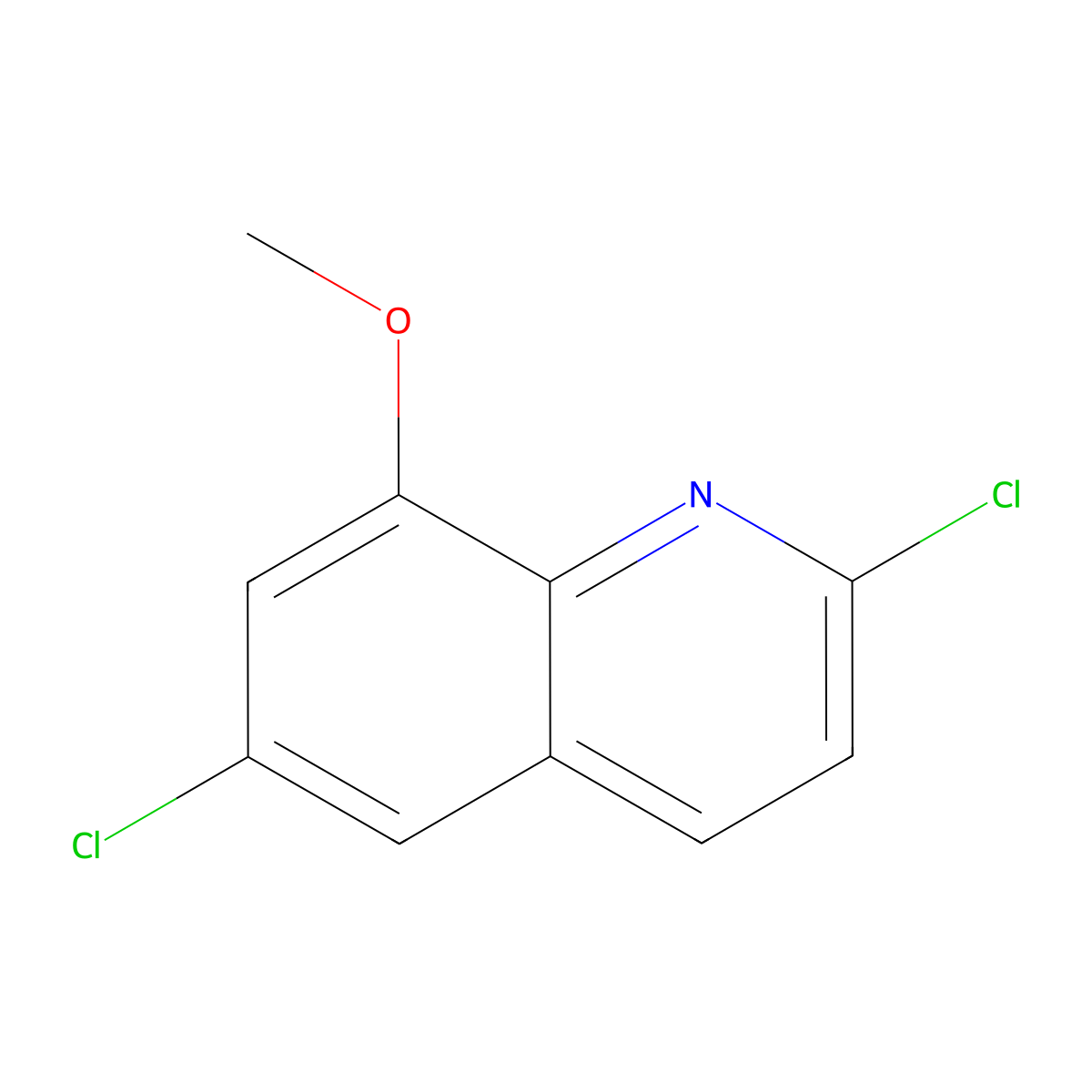 2,6-Dichloro-8-methoxyquinoline molecular structure, CAS 3026696-97-6
