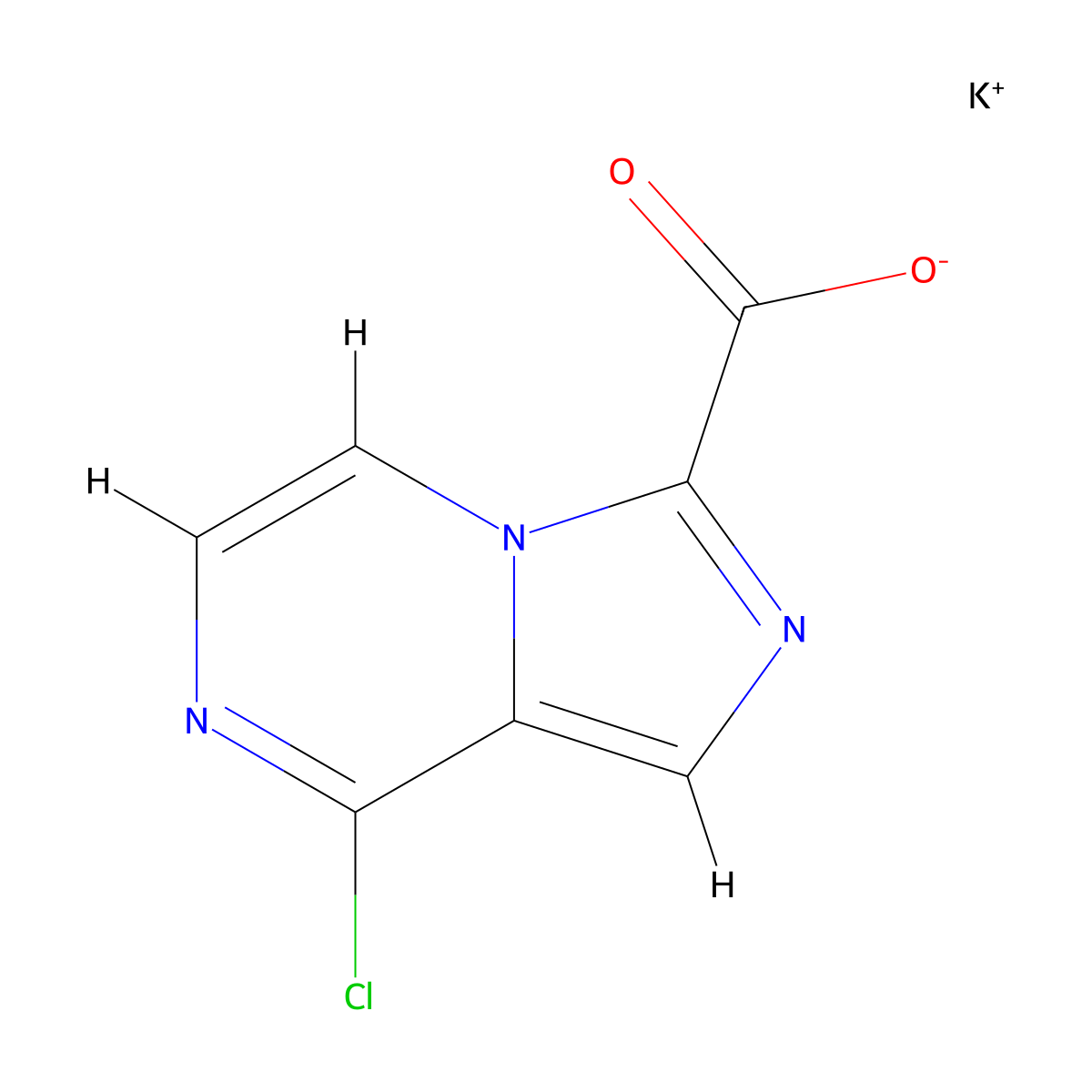 Potassium 8-chloroimidazo[1,5-a]pyrazine-3-carboxylate molecular structure, CAS 3026697-27-5