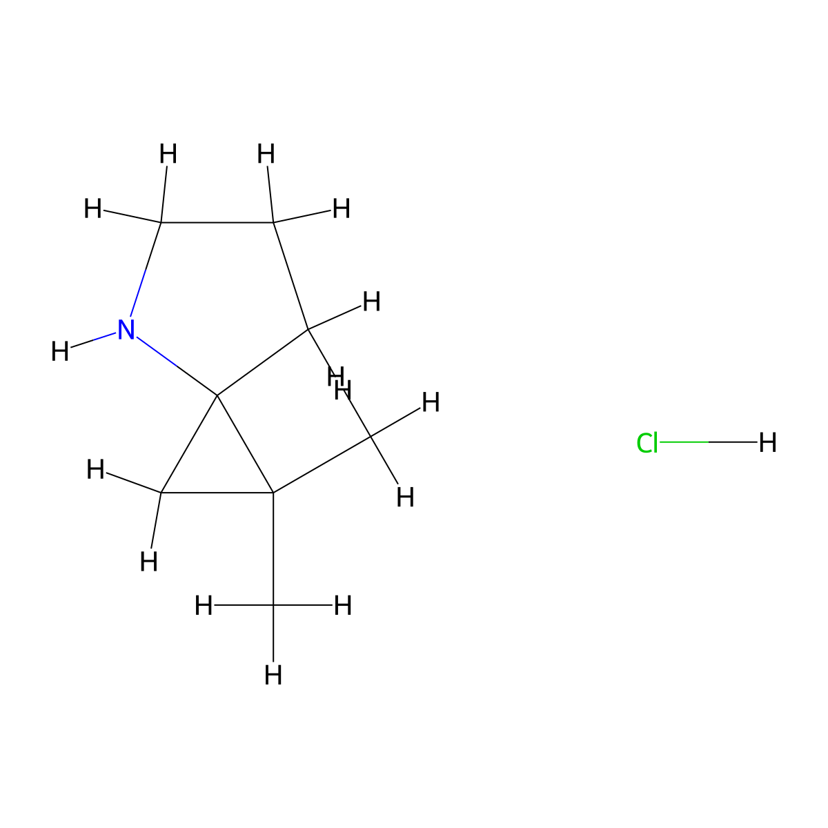 1,1-Dimethyl-4-azaspiro[2.4]heptane hydrochloride molecular structure, CAS 3026711-95-2