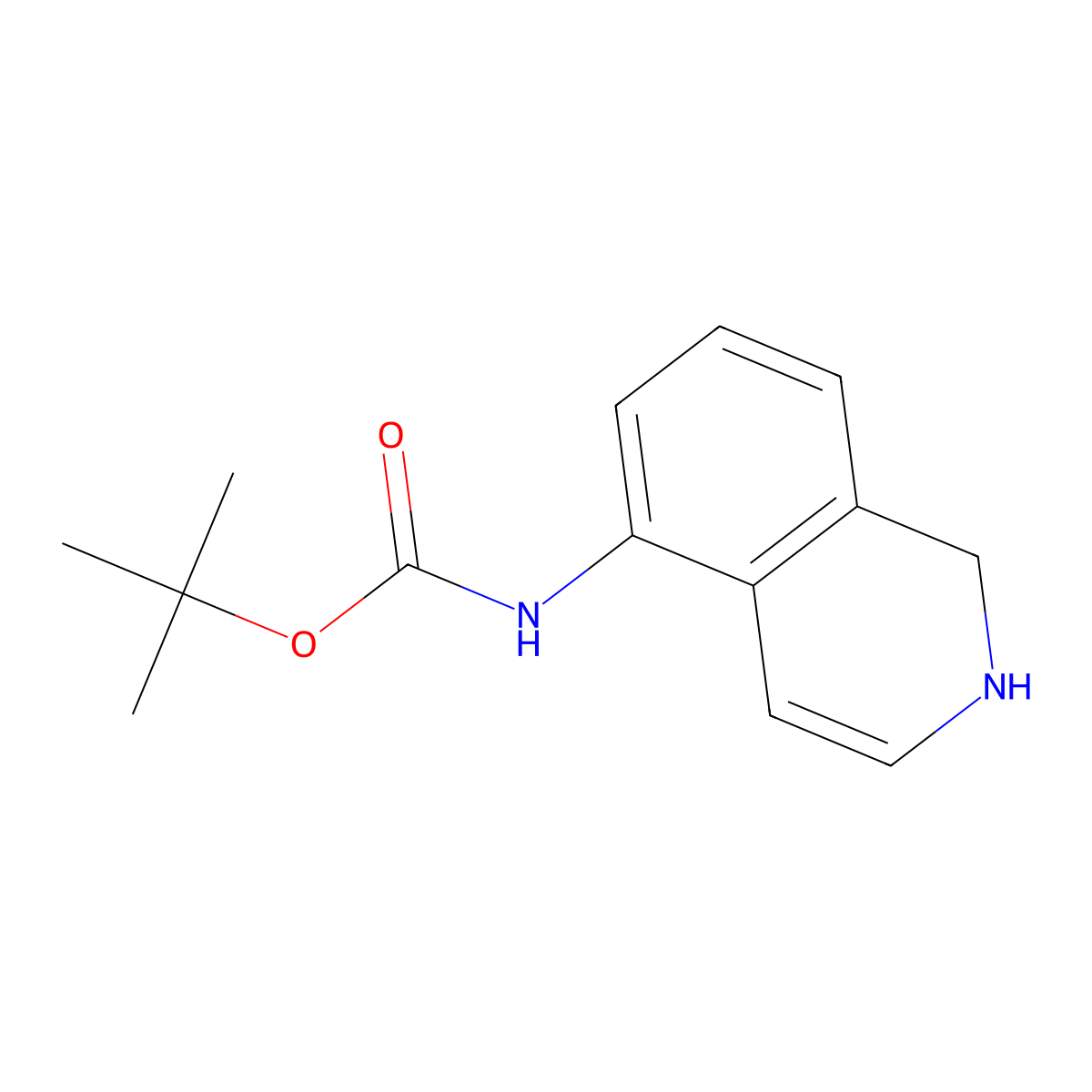 Tert-butyl (1,2-dihydroisoquinolin-5-YL)carbamate molecular structure, CAS 3026712-07-9