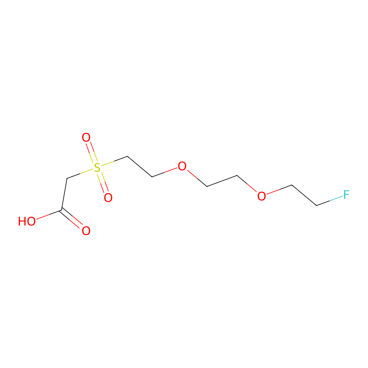F-Peg2-SO2-cooh molecular structure, CAS 3026712-13-7