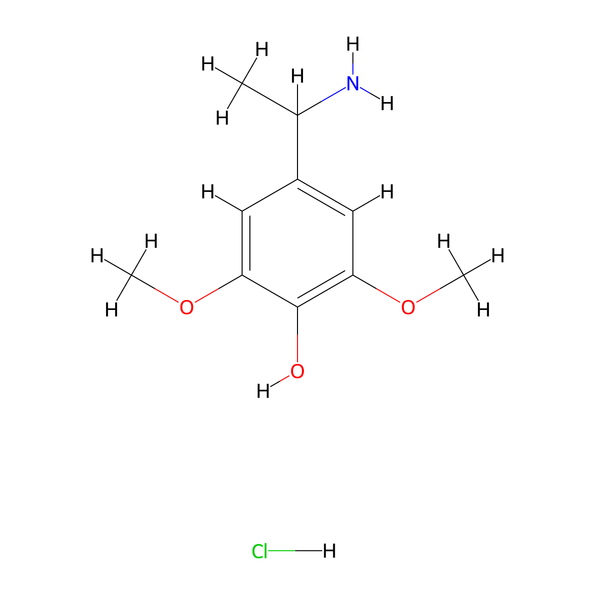 4-(1-Aminoethyl)-2,6-dimethoxyphenol hydrochloride molecular structure, CAS 3026712-26-2