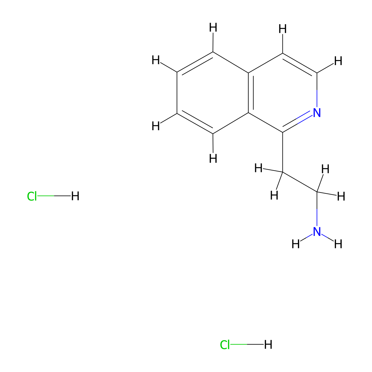 2-(Isoquinolin-1-yl)ethan-1-amine dihydrochloride molecular structure, CAS 3026712-40-0