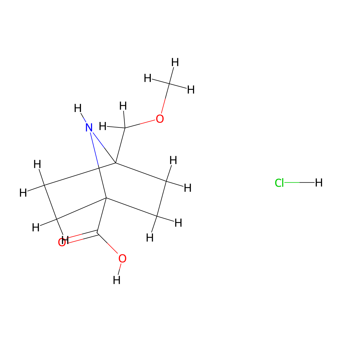 4-(Methoxymethyl)-7-azabicyclo[2.2.1]heptane-1-carboxylic acid hydrochloride molecular structure, CAS 3026712-48-8