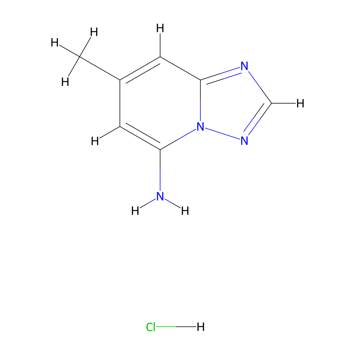7-Methyl-[1,2,4]triazolo[1,5-A]pyridin-5-amine hydrochloride molecular structure, CAS 3026712-56-8