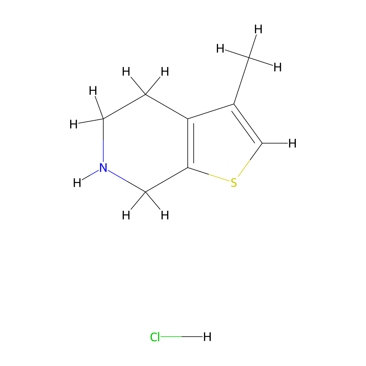 3-methyl-4H,5H,6H,7H-thieno[2,3-c]pyridine hydrochloride molecular structure, CAS 3026712-57-9