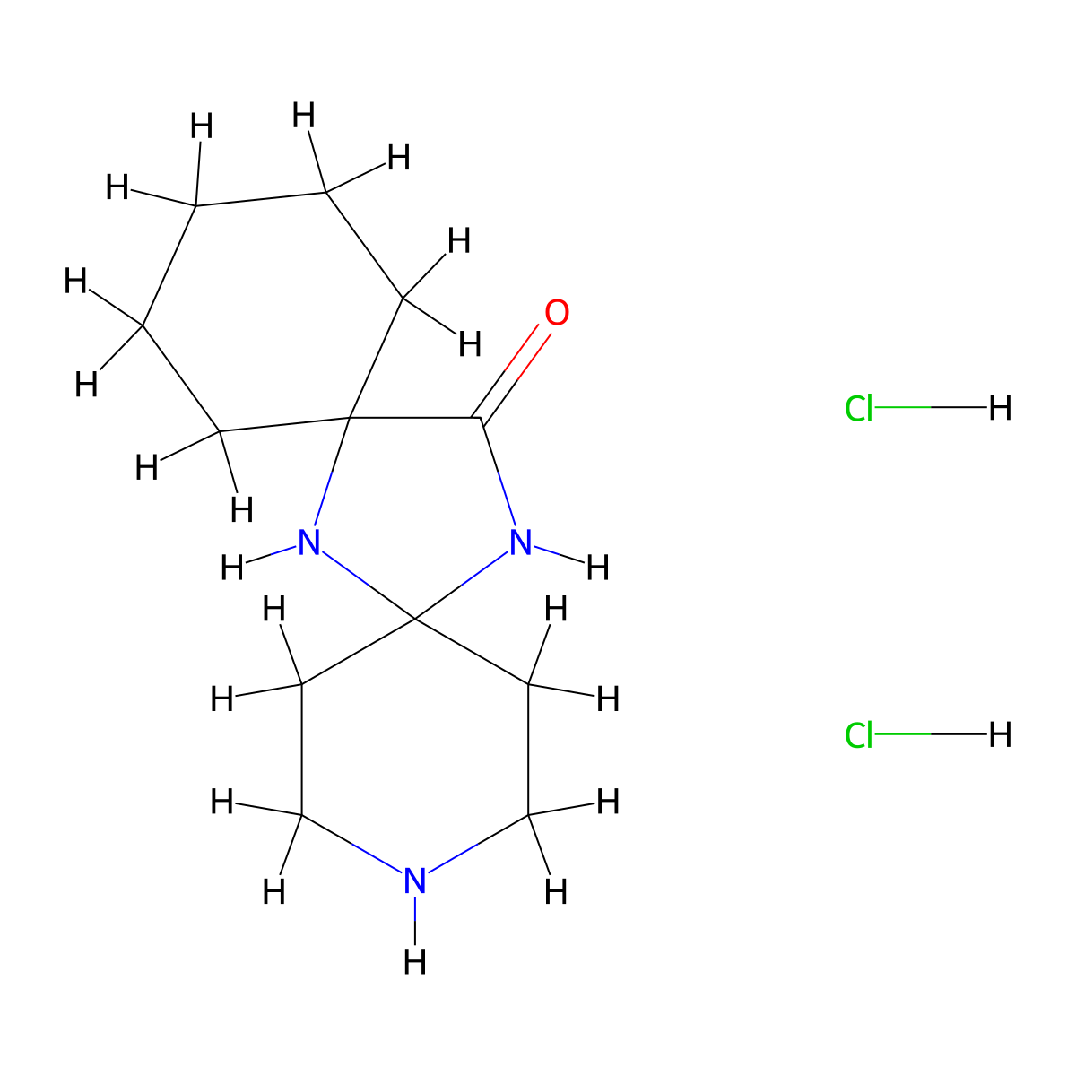 3,7,15-Triazadispiro[5.1.5^{8}.2^{6}]pentadecan-14-one dihydrochloride molecular structure, CAS 3026712-64-8