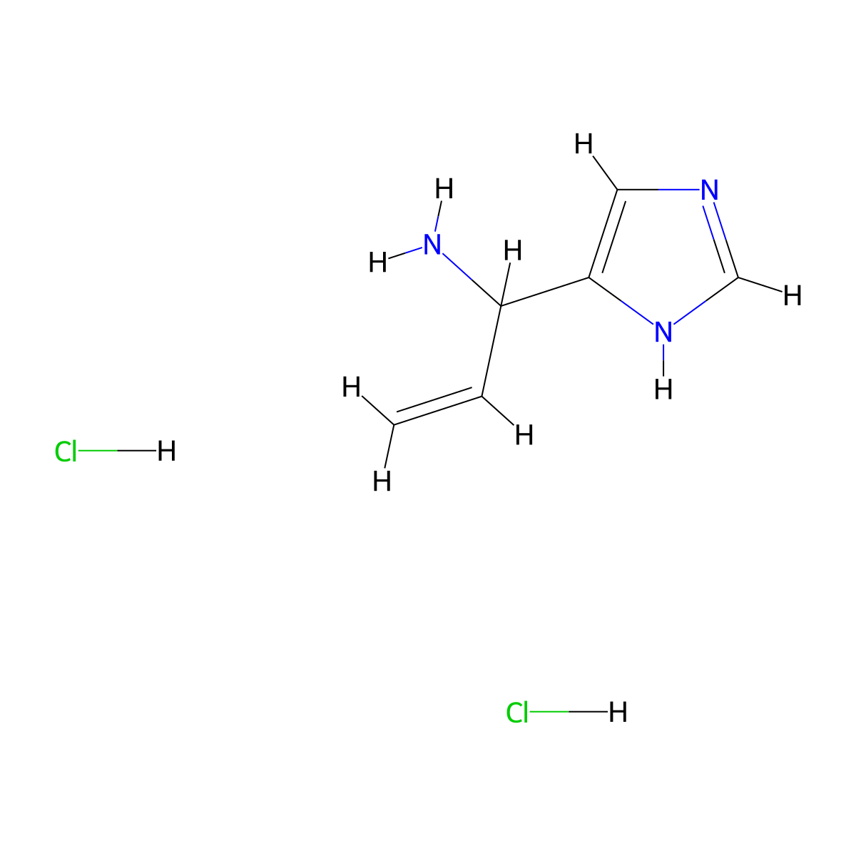 1-(1H-imidazol-4-yl)prop-2-en-1-amine dihydrochloride molecular structure, CAS 3026712-79-5