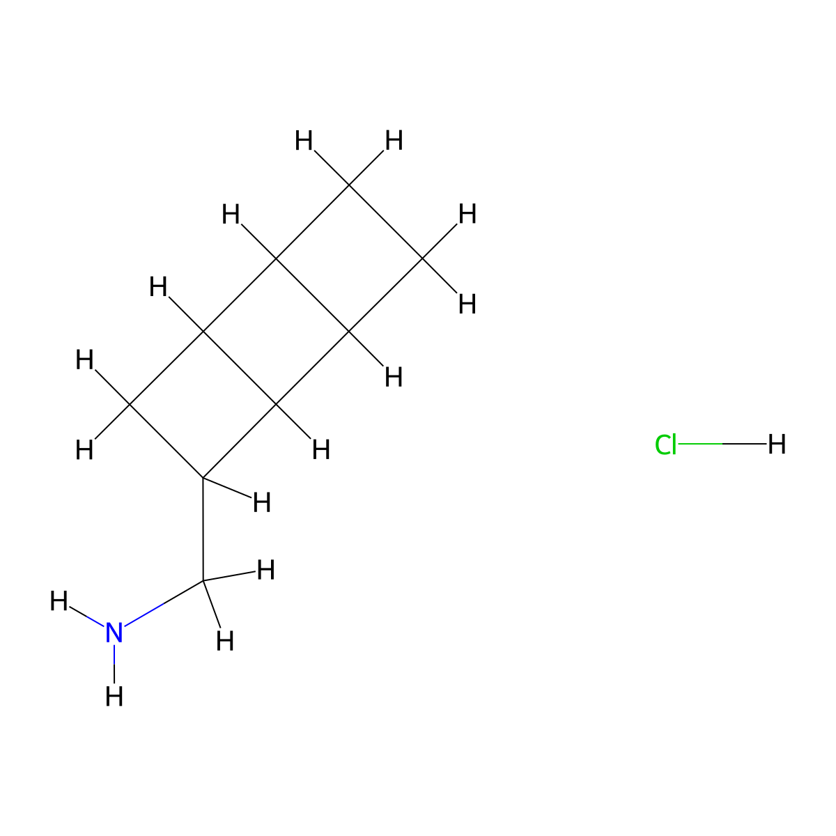 1-{Tricyclo[4.2.0.0,2,5]octan-3-yl}methanamine hydrochloride molecular structure, CAS 3026712-87-5