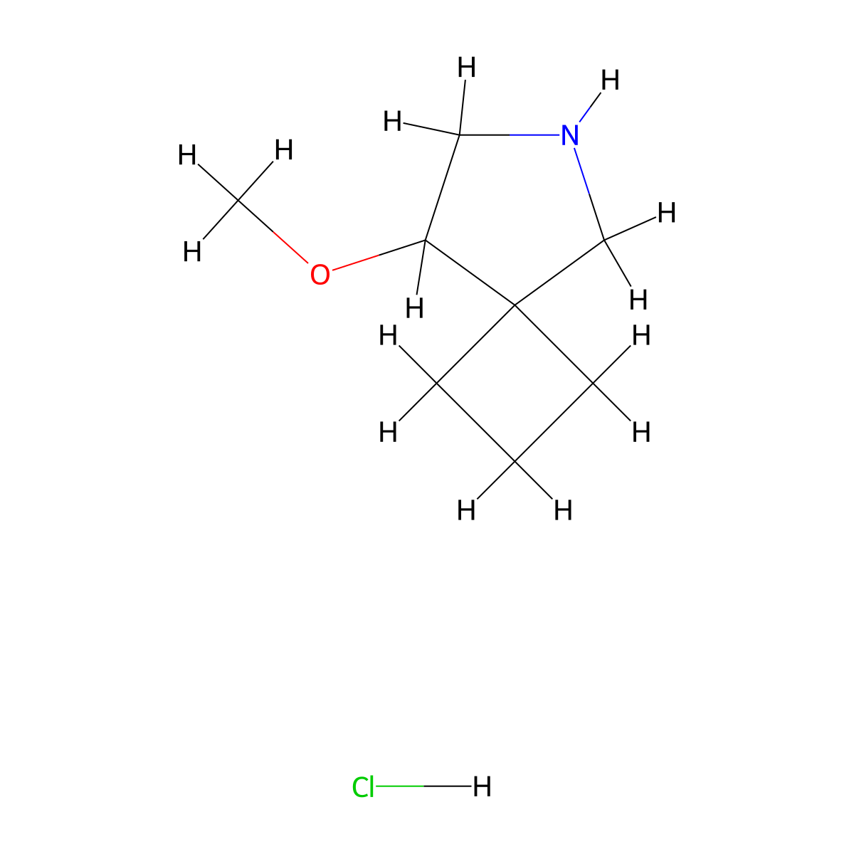 8-Methoxy-6-azaspiro[3.4]octane hydrochloride molecular structure, CAS 3026713-20-9