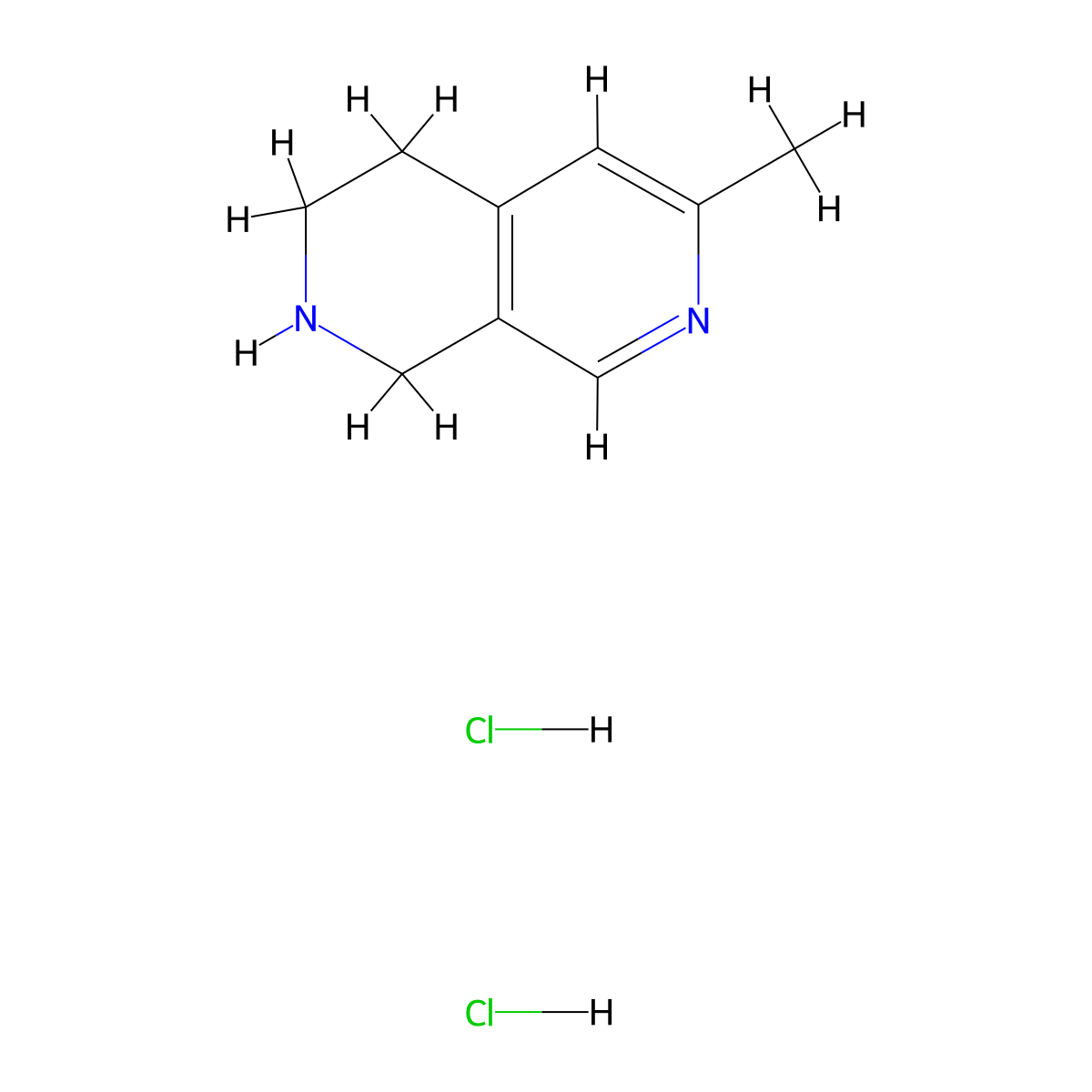 6-Methyl-1,2,3,4-tetrahydro-2,7-naphthyridine dihydrochloride molecular structure, CAS 3026713-27-6