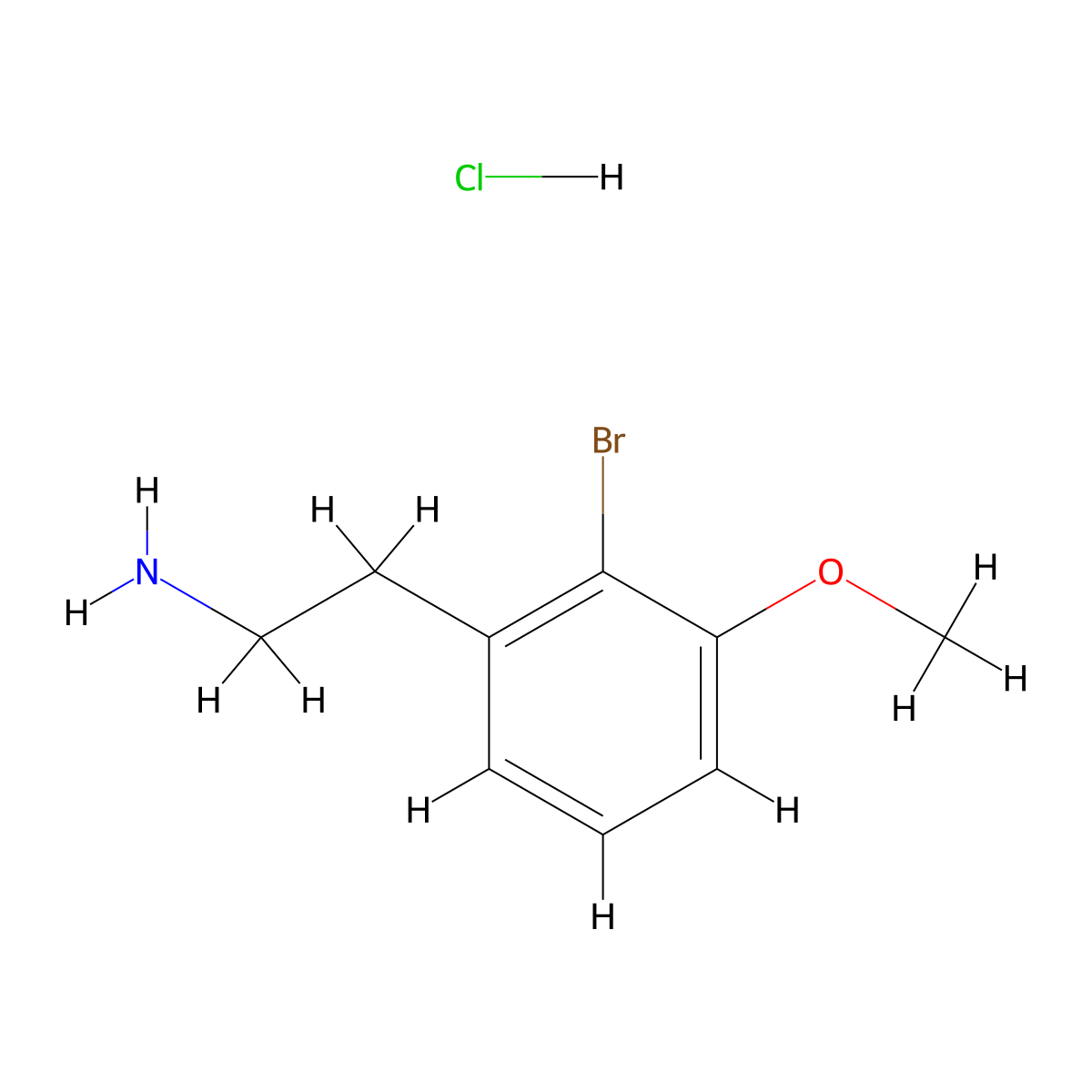 2-(2-Bromo-3-methoxyphenyl)ethanamine;hydrochloride molecular structure, CAS 3026713-61-8