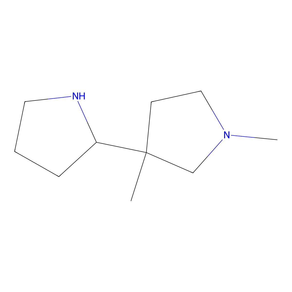 1',3'-Dimethyl-2,3'-bipyrrolidine molecular structure, CAS 3026713-84-5
