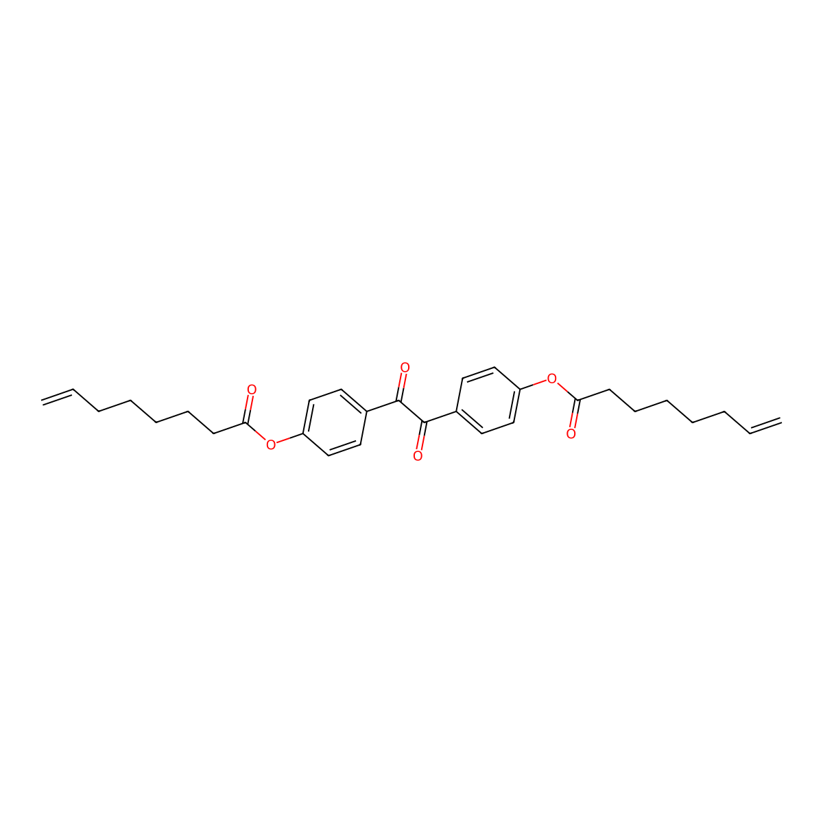 Oxalylbis(4,1-phenylene) bis(oct-7-enoate) molecular structure, CAS 3026713-88-9