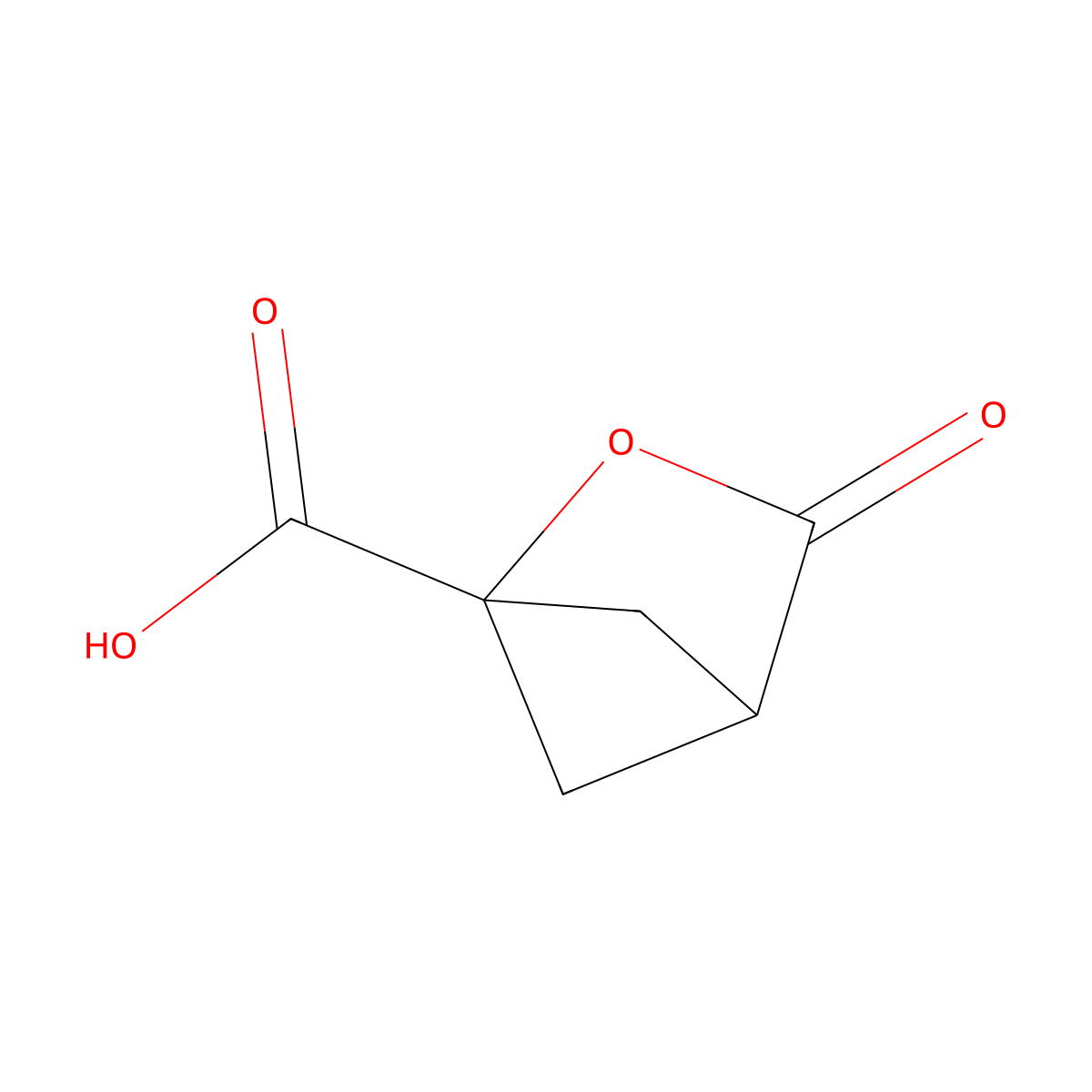 3-Oxo-2-oxabicyclo[2.1.1]hexane-1-carboxylic acid molecular structure, CAS 3026713-96-9