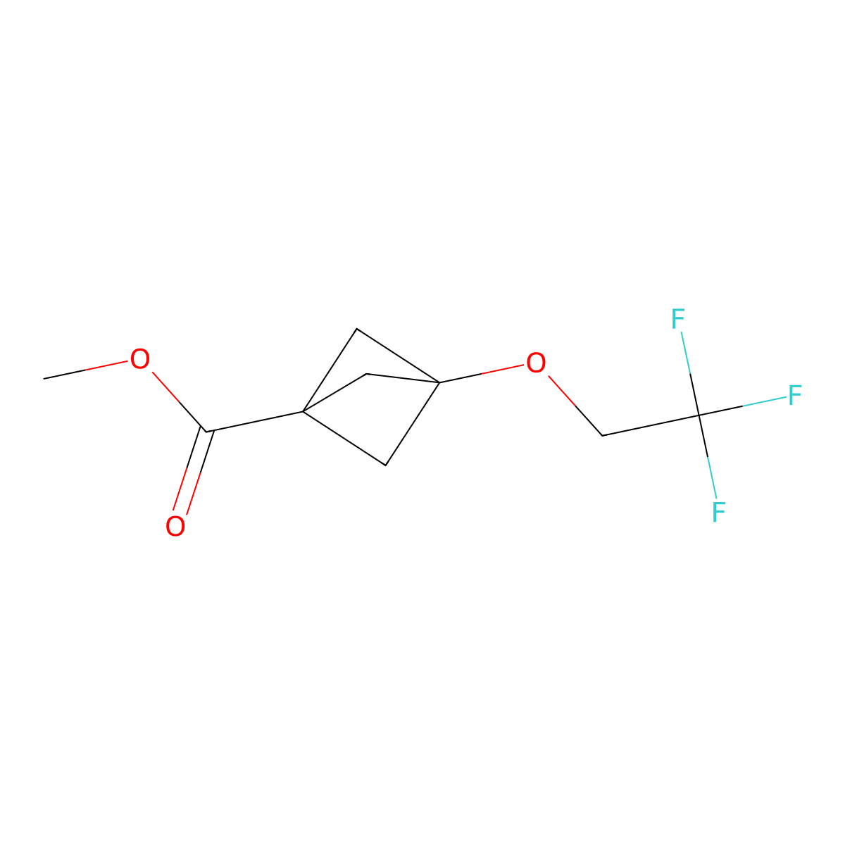 Methyl 3-(2,2,2-trifluoroethoxy)bicyclo[1.1.1]pentane-1-carboxylate molecular structure, CAS 3026715-13-6