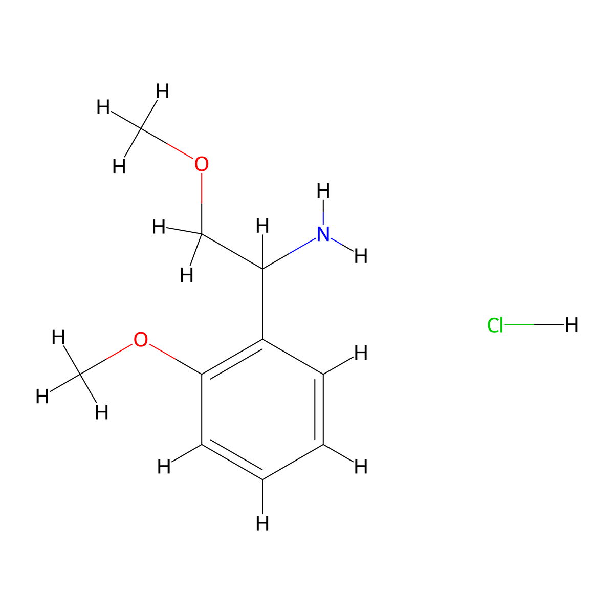 2-Methoxy-1-(2-methoxyphenyl)ethan-1-amine hydrochloride molecular structure, CAS 3026715-44-3