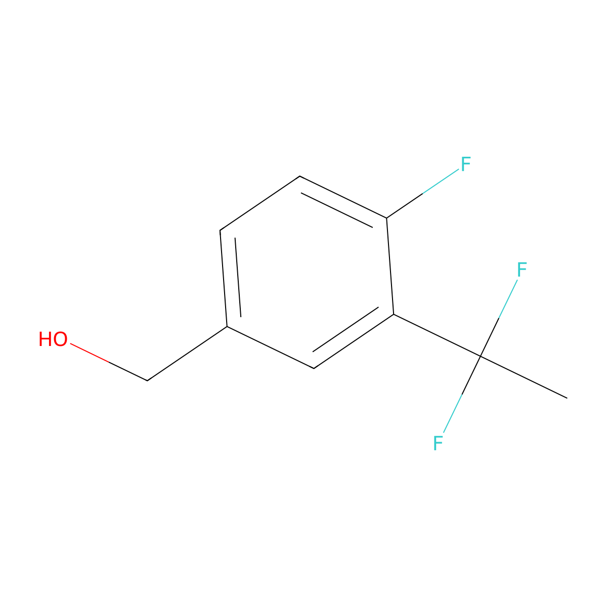 [3-(1,1-Difluoroethyl)-4-fluorophenyl]methanol molecular structure, CAS 3026715-51-2