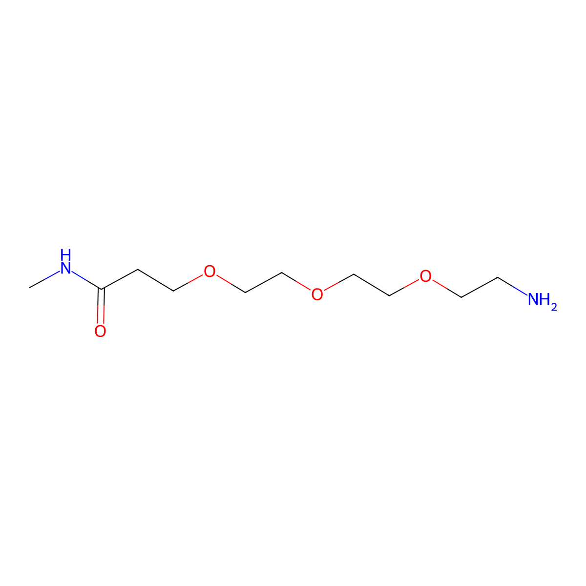 Methylacetamide-PEG3-NH2 molecular structure, CAS 3026715-57-8