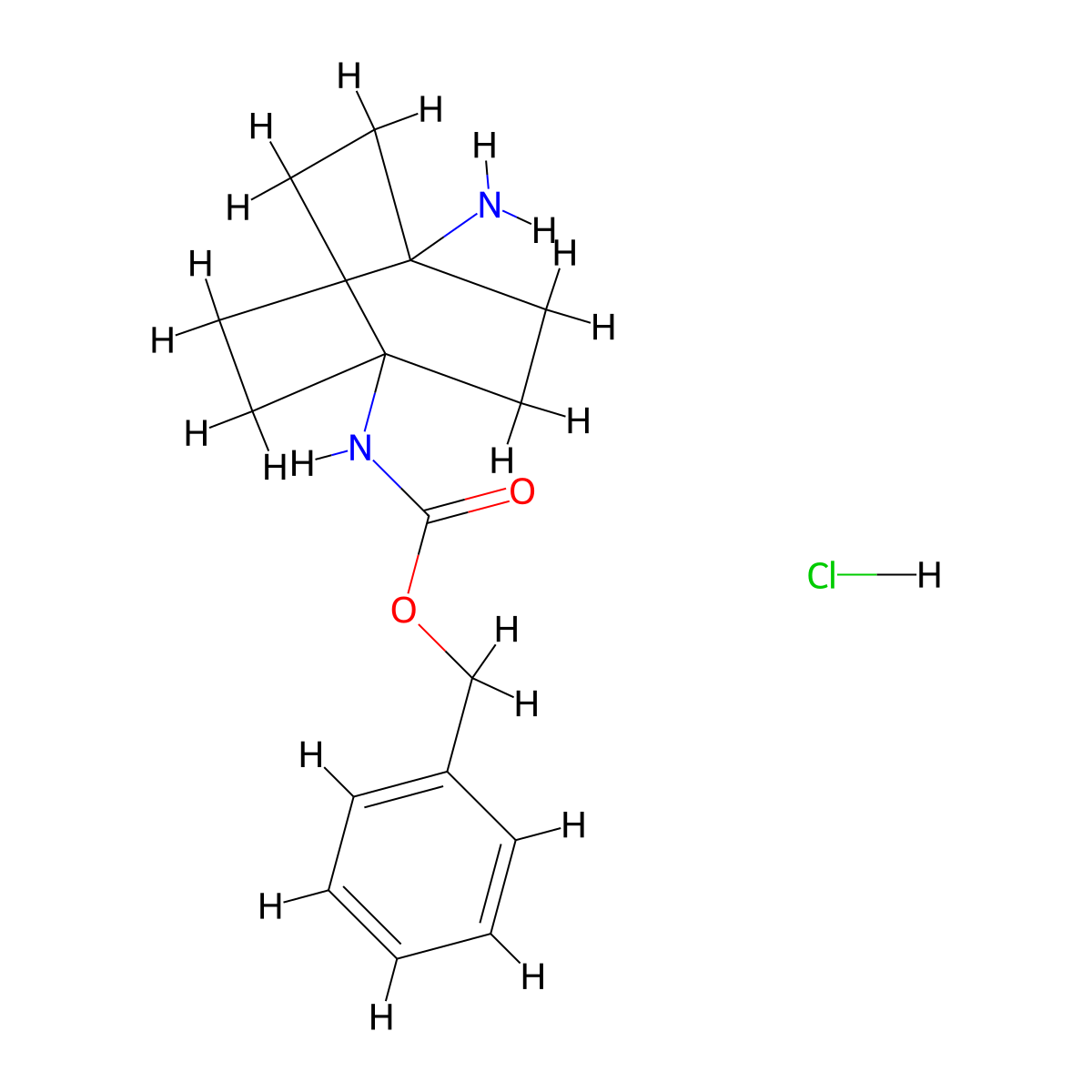 Benzyl (4-aminobicyclo[2.2.2]octan-1-yl)carbamate hydrochloride molecular structure, CAS 3026715-60-3