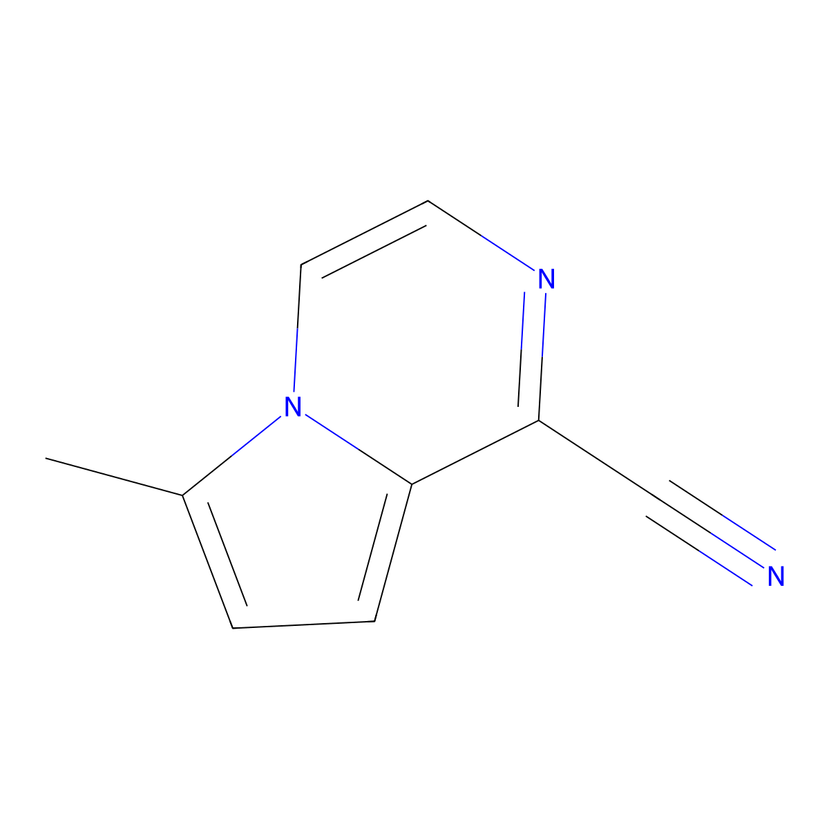 6-Methylpyrrolo[1,2-a]pyrazine-1-carbonitrile molecular structure, CAS 3026715-64-7