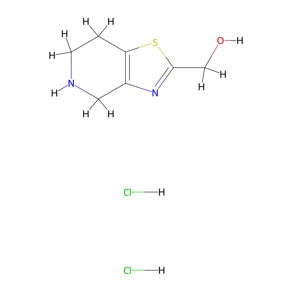 {4H,5H,6H,7H-[1,3]thiazolo[4,5-c]pyridin-2-yl}methanol dihydrochloride molecular structure, CAS 3026715-94-3