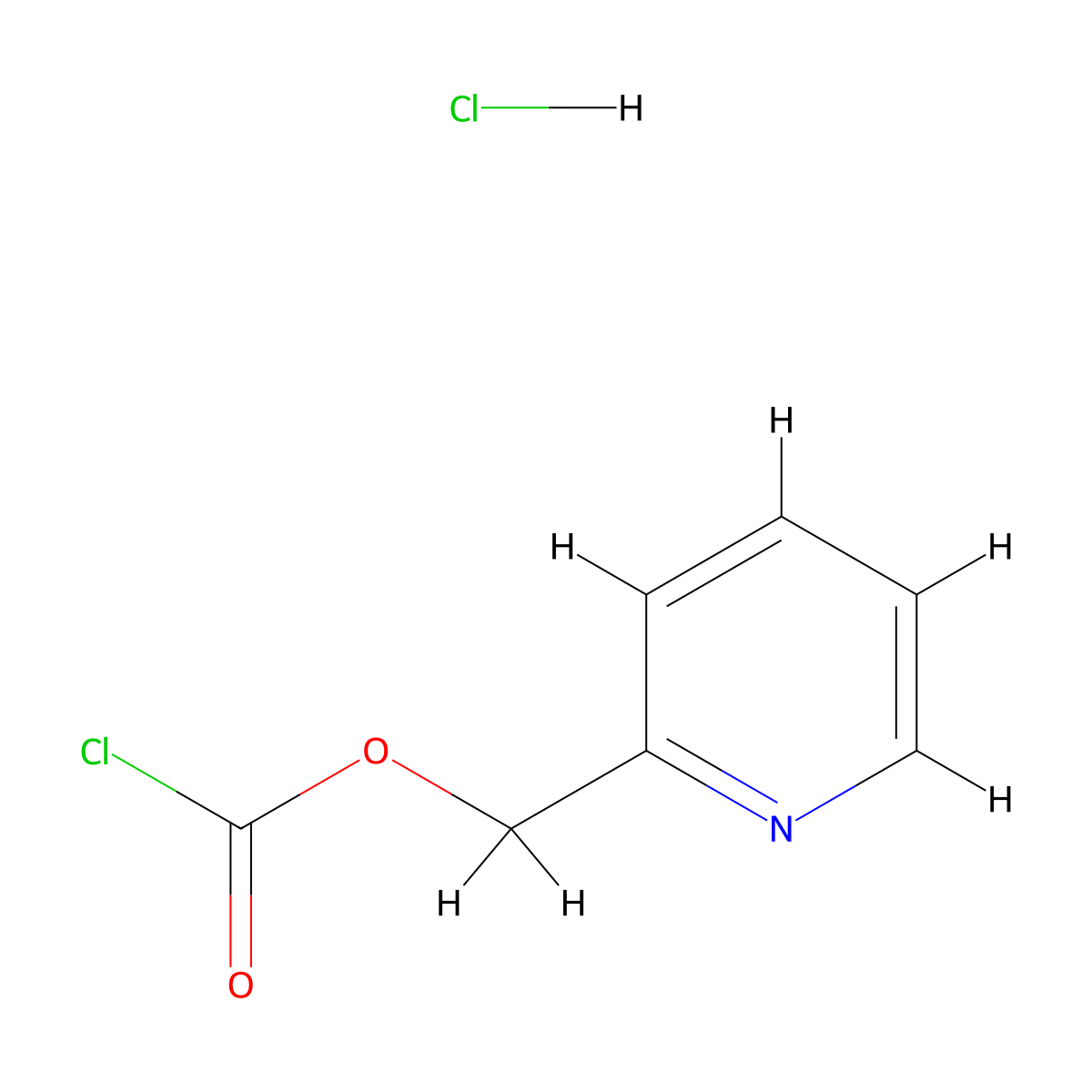 Pyridin-2-ylmethyl carbonochloridate;hydrochloride molecular structure, CAS 3026715-99-8