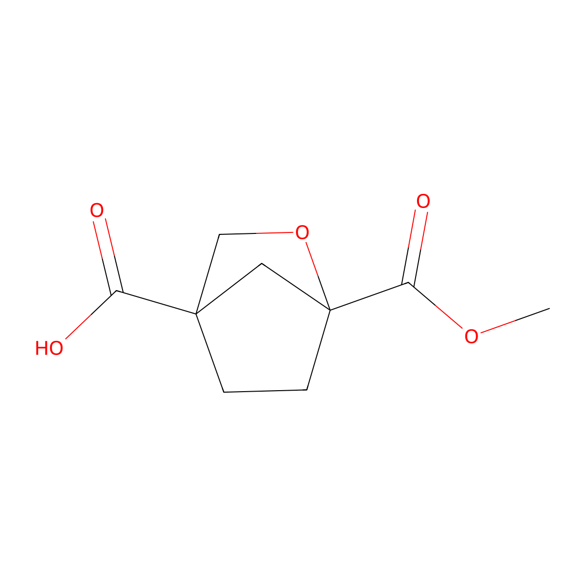 1-(Methoxycarbonyl)-2-oxabicyclo[2.2.1]heptane-4-carboxylic acid molecular structure, CAS 3026716-25-3