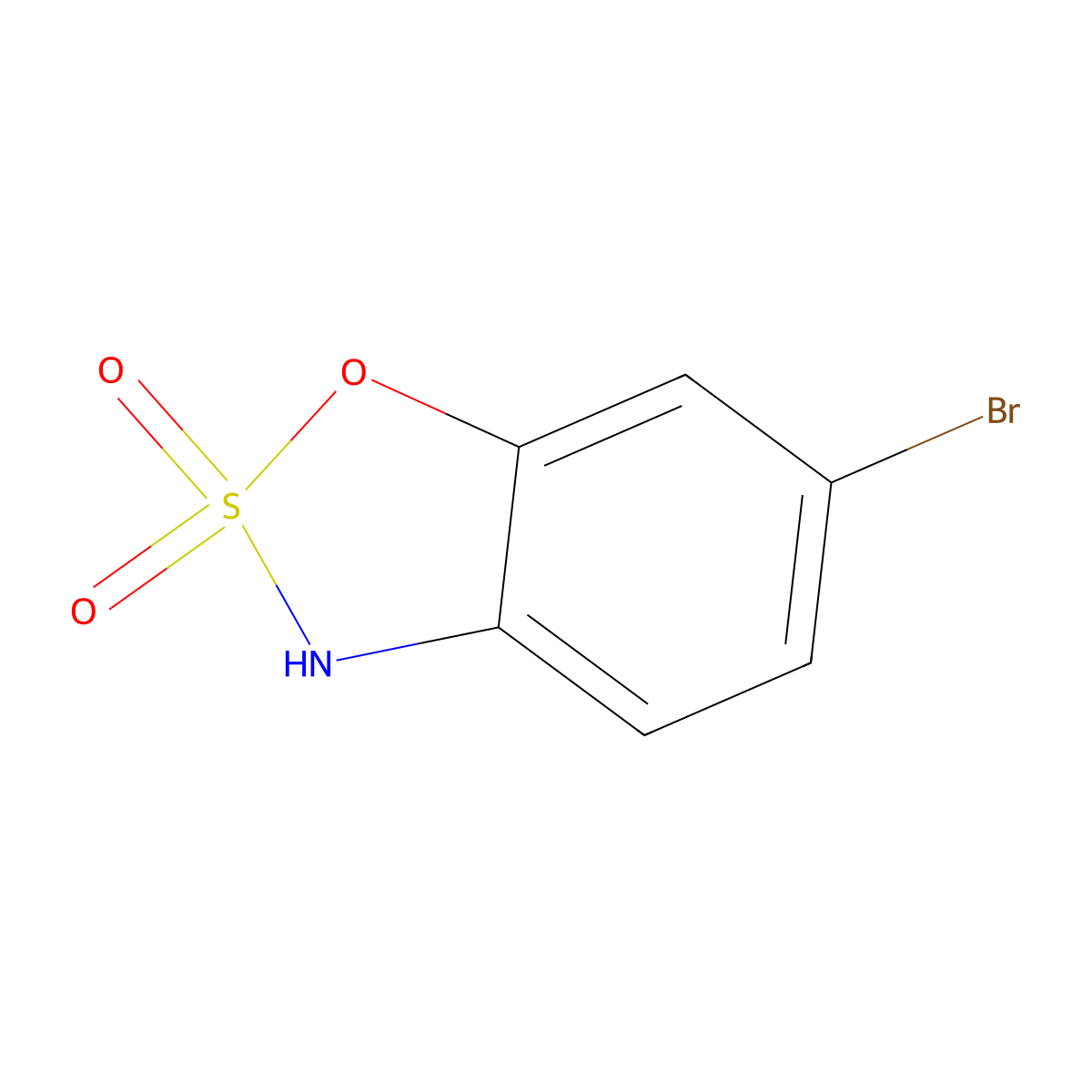 6-bromo-3H-1,2lambda6,3-benzoxathiazole-2,2-dione molecular structure, CAS 3026716-31-1