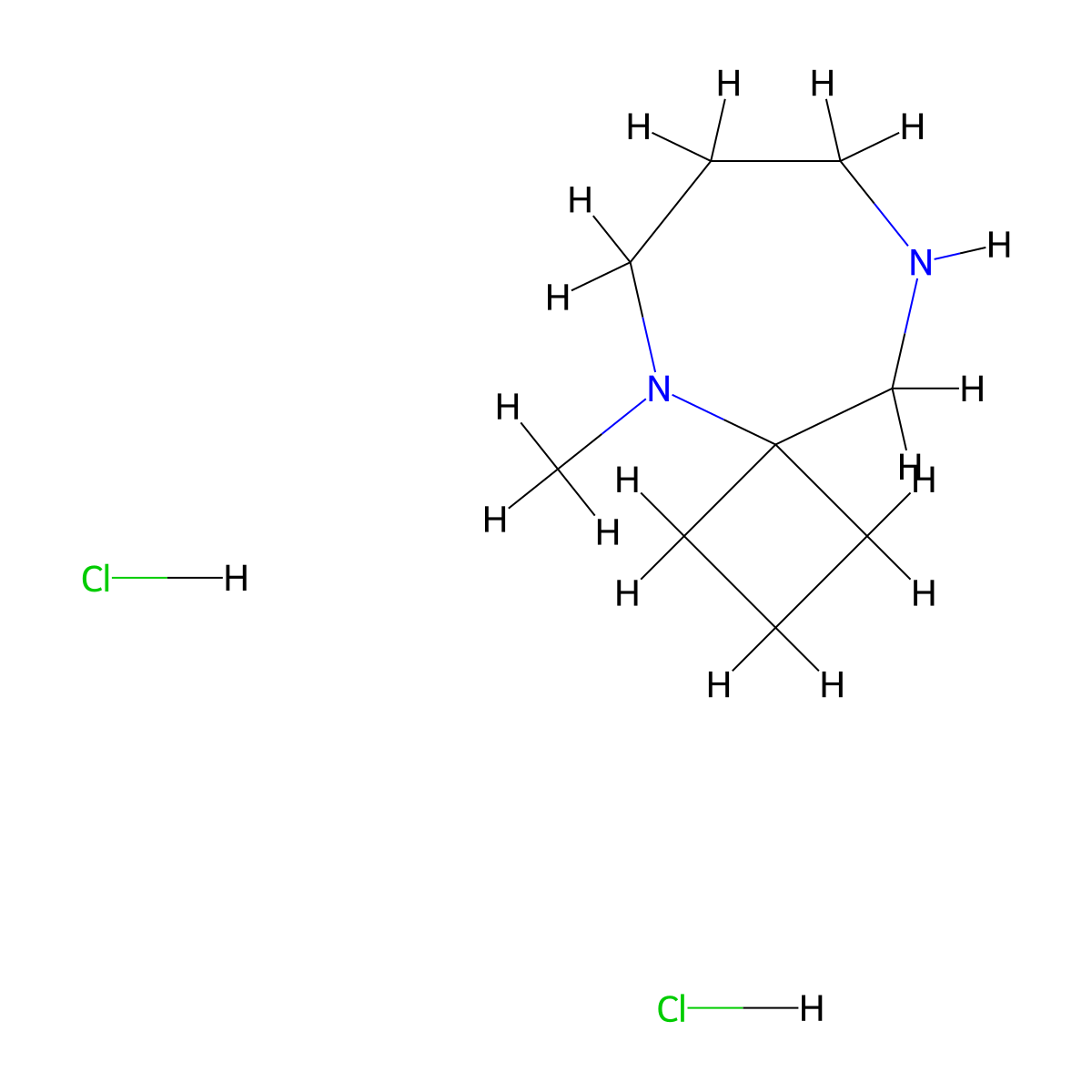 5-Methyl-5,9-diazaspiro[3.6]decane dihydrochloride molecular structure, CAS 3026716-60-6