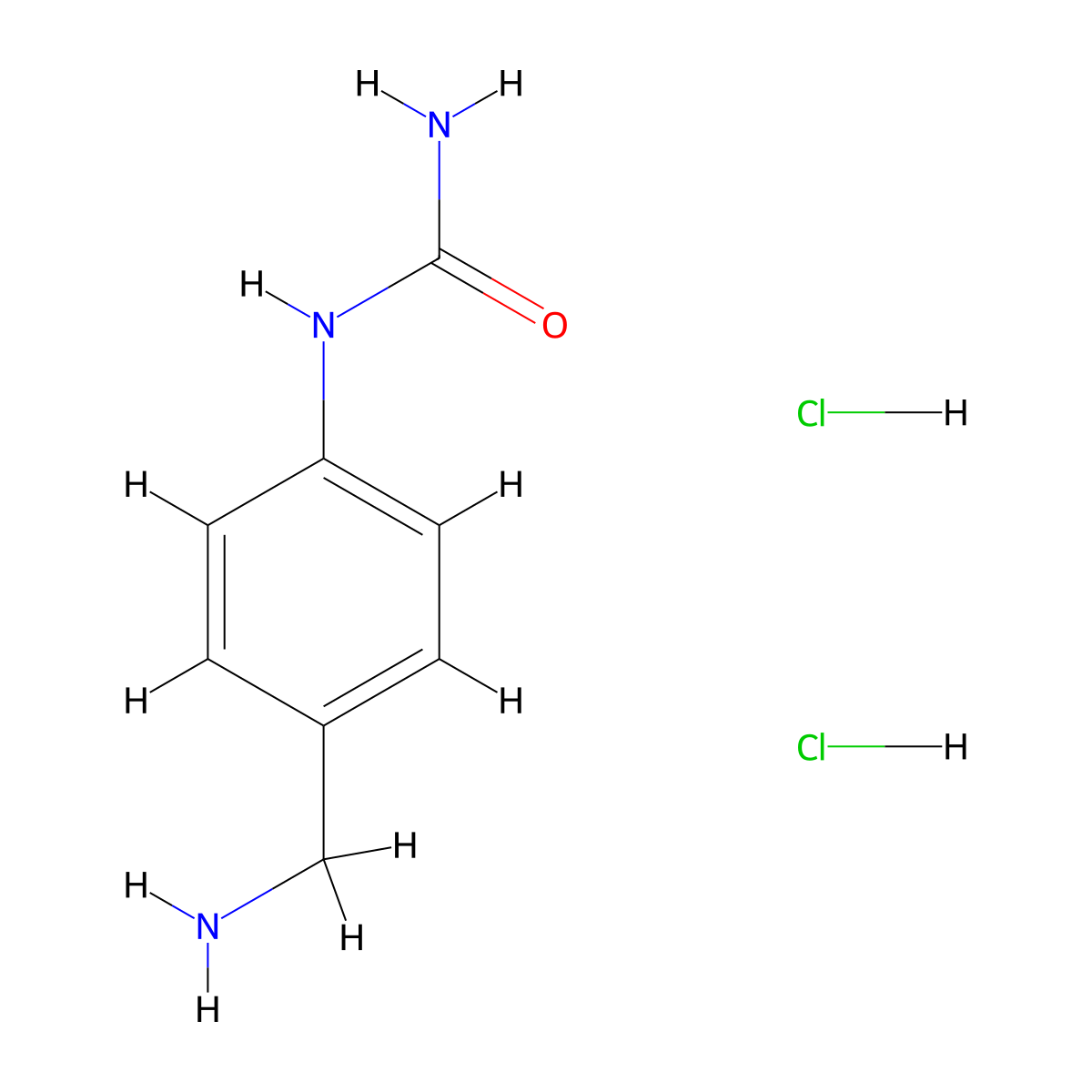 [4-(Aminomethyl)phenyl]urea;dihydrochloride molecular structure, CAS 3026716-69-5