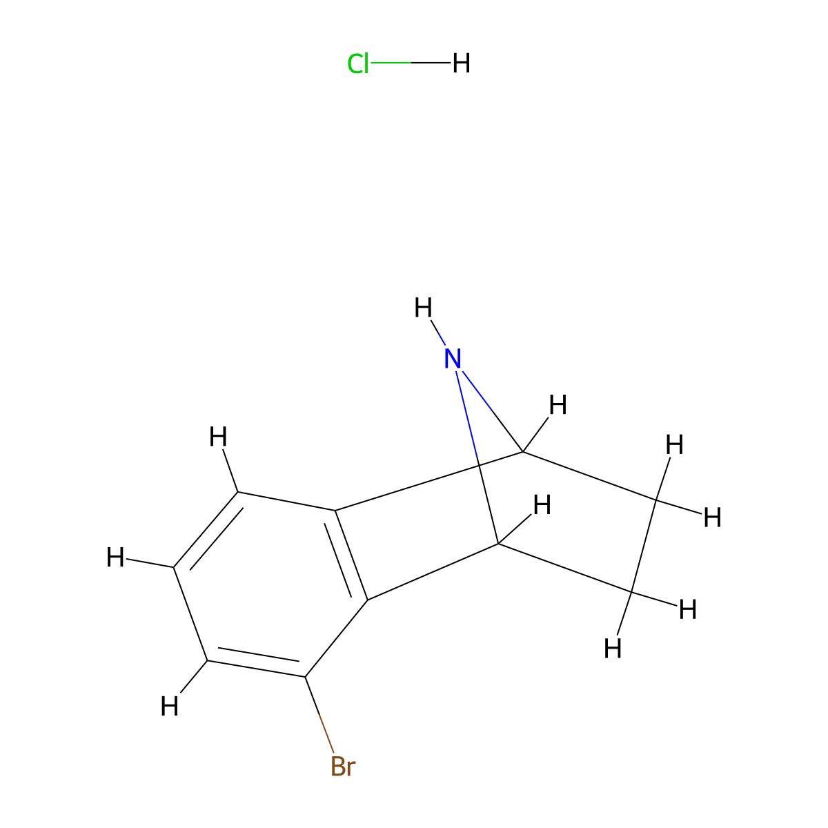 3-Bromo-11-azatricyclo[6.2.1.0,{2,7}]undeca-2,4,6-triene hydrochloride molecular structure, CAS 3026716-88-8