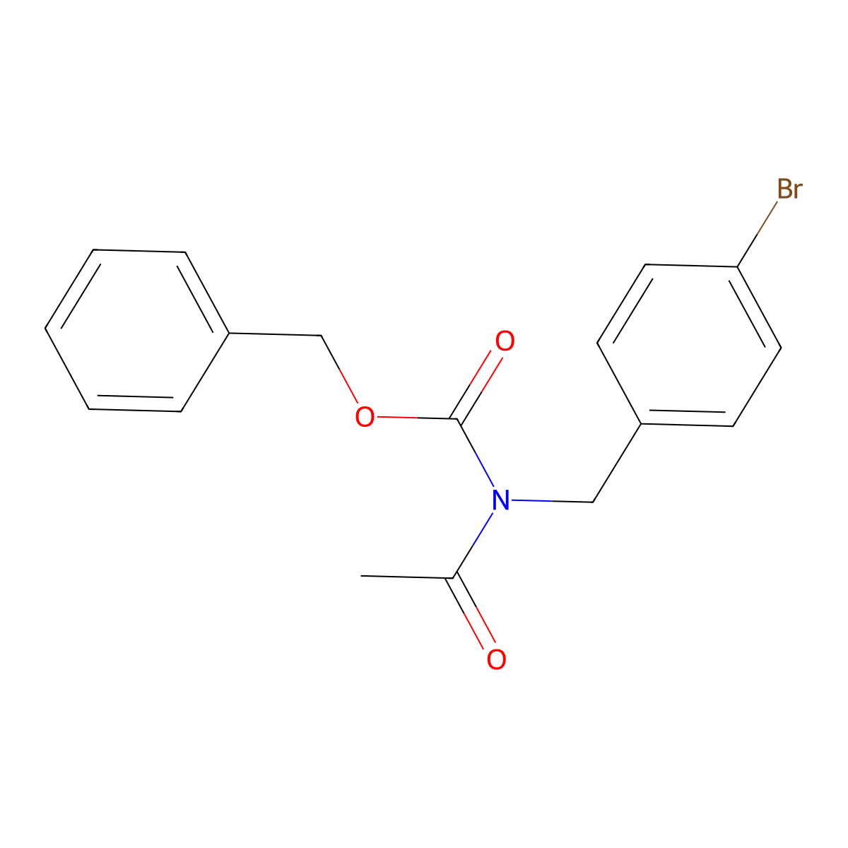 Benzyl acetyl(4-bromobenzyl)carbamate molecular structure, CAS 3026728-19-5