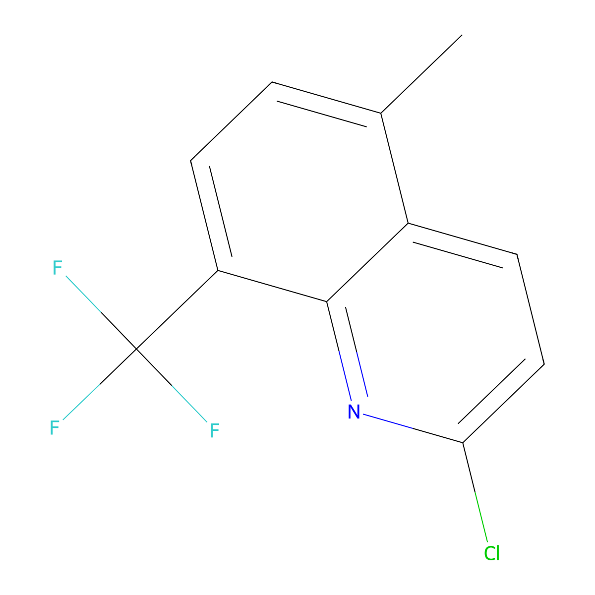 2-Chloro-5-methyl-8-(trifluoromethyl)quinoline molecular structure, CAS 3026728-20-8
