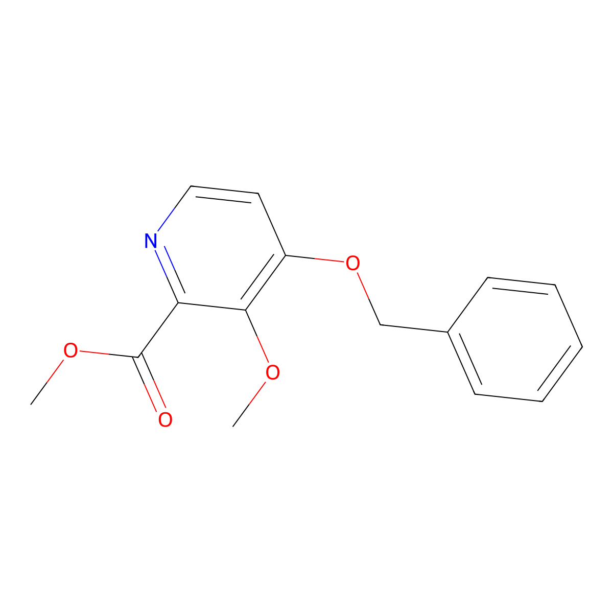 Methyl 4-(benzyloxy)-3-methoxypicolinate molecular structure, CAS 3026728-22-0