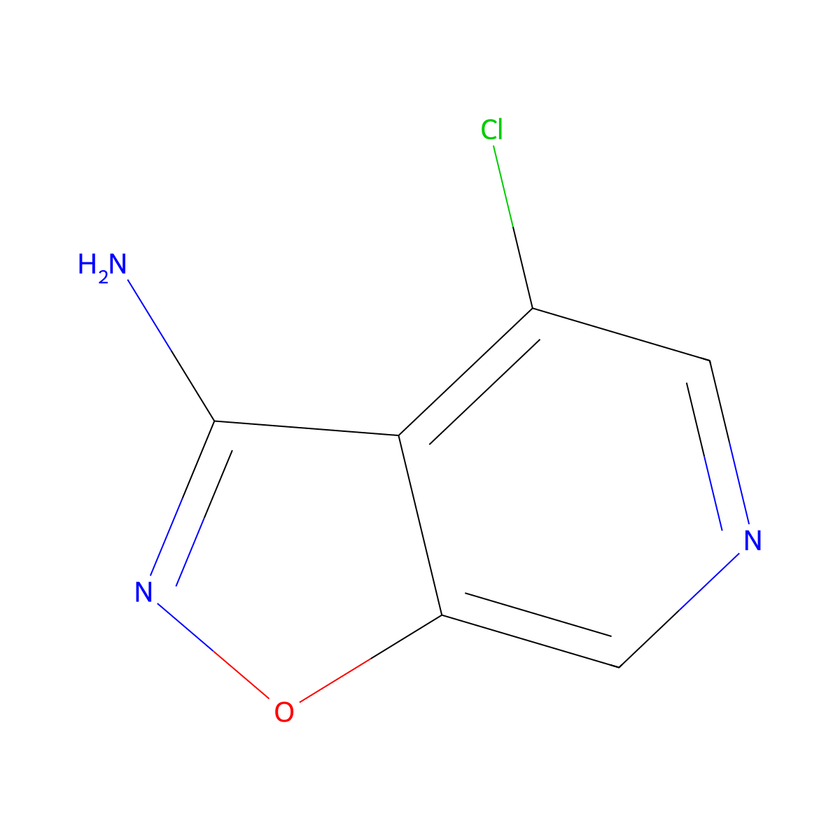 4-Chloroisoxazolo[5,4-c]pyridin-3-amine molecular structure, CAS 3026728-30-0
