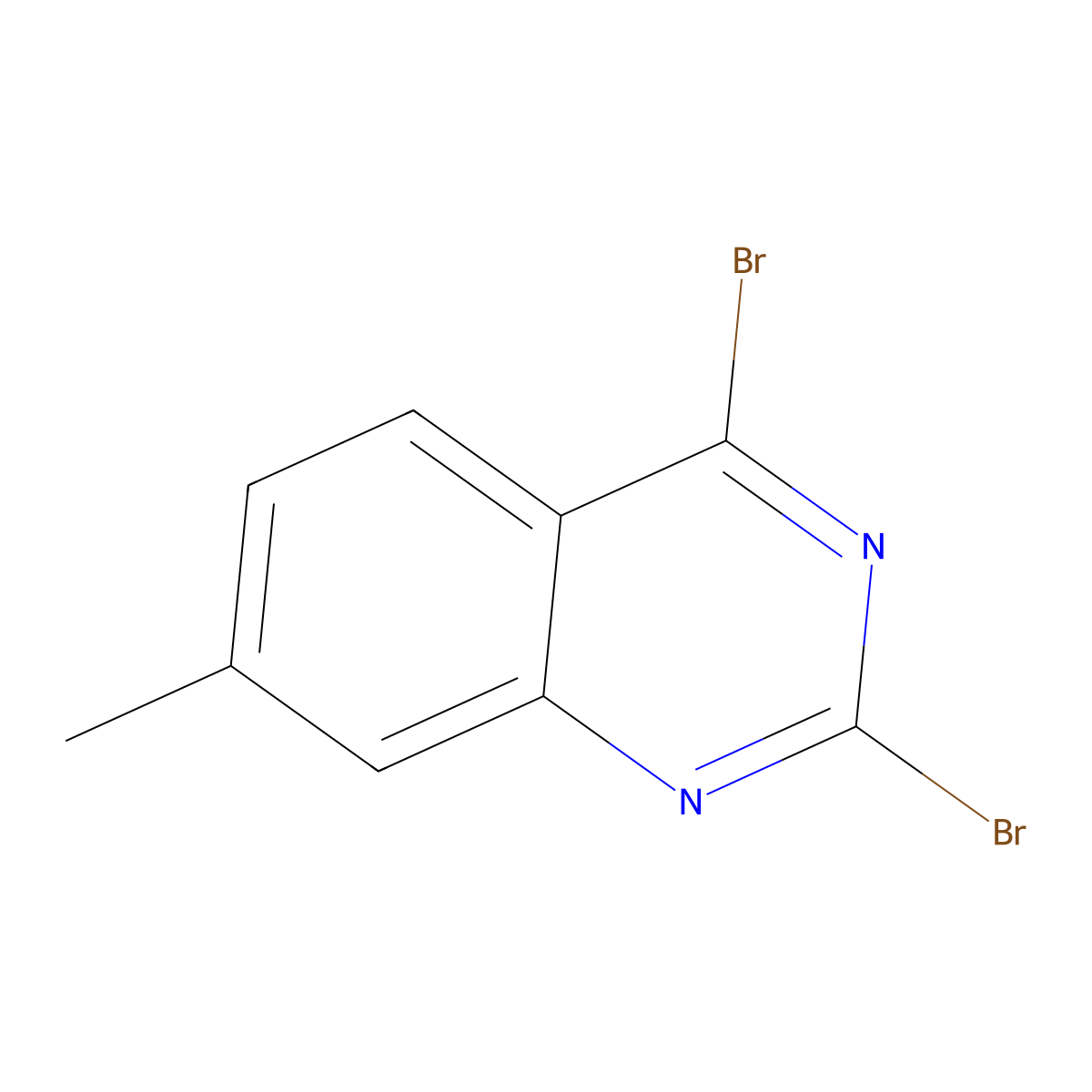 2,4-Dibromo-7-methylquinazoline molecular structure, CAS 3026728-34-4