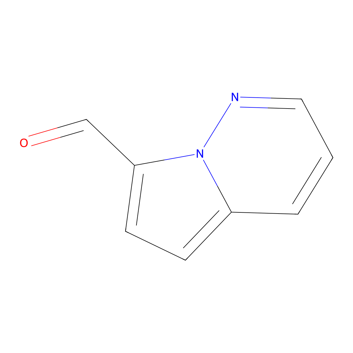 Pyrrolo[1,2-b]pyridazine-7-carbaldehyde molecular structure, CAS 3026728-54-8