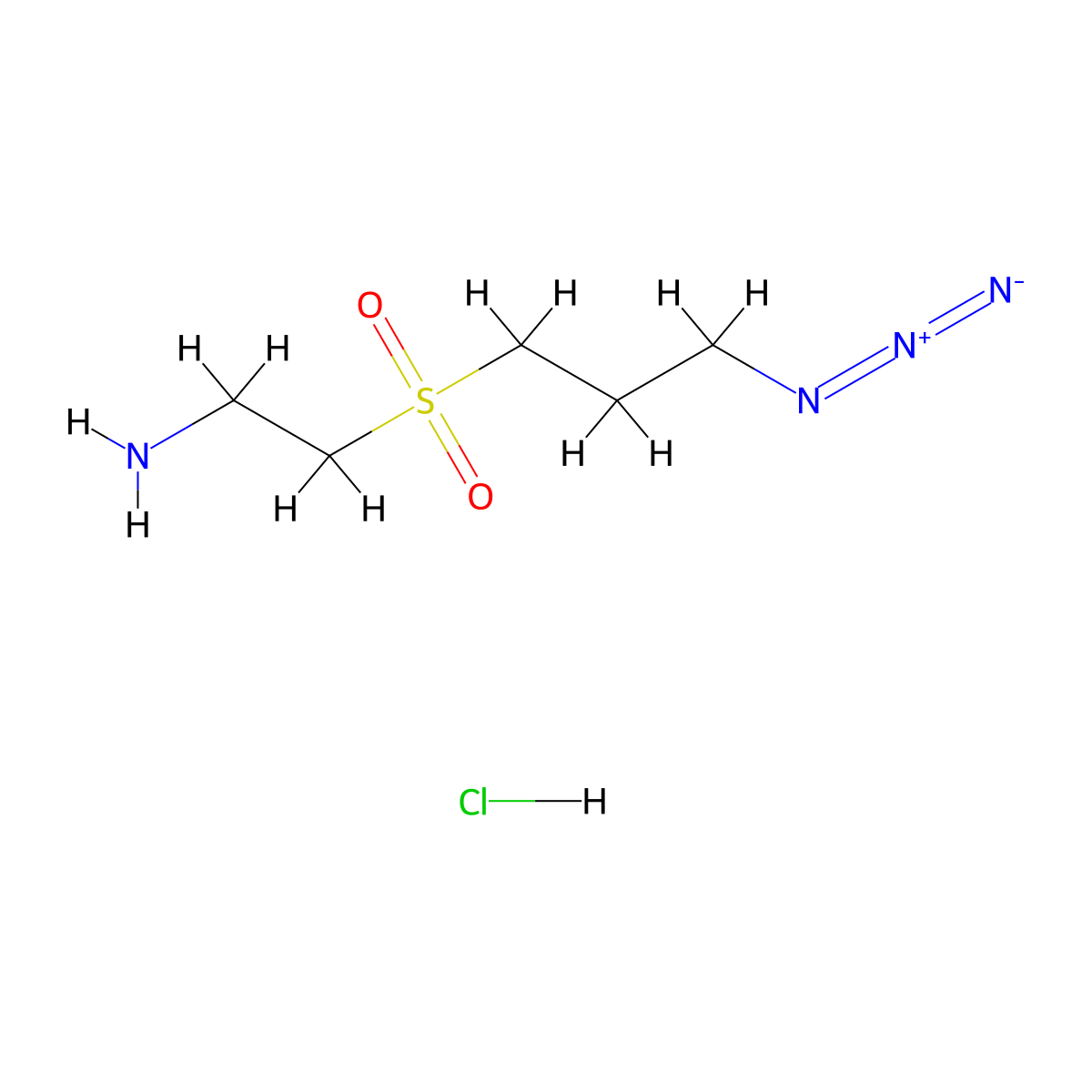2-(3-Azidopropylsulfonyl)ethanamine;hydrochloride molecular structure, CAS 3026728-64-0