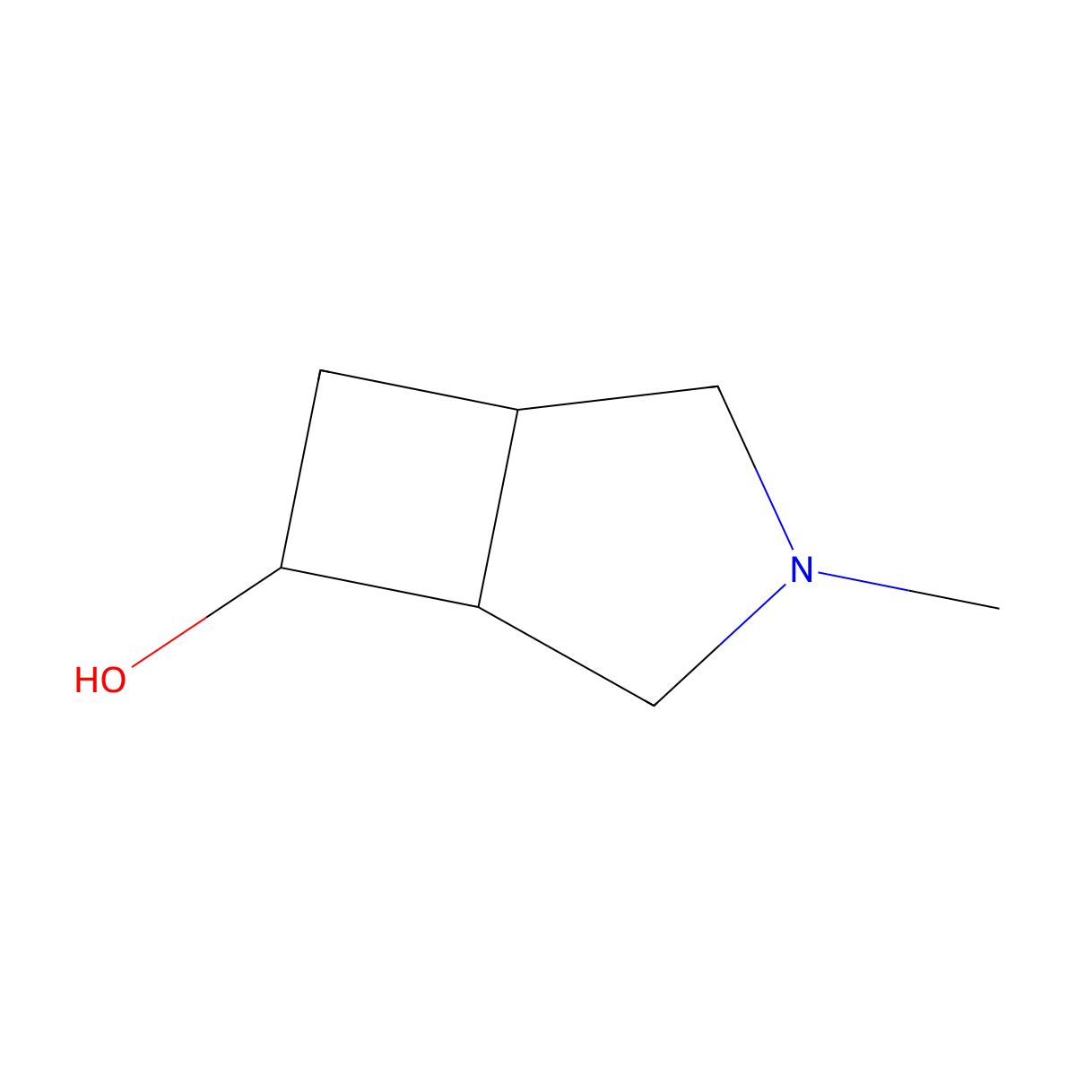 3-Methyl-3-azabicyclo[3.2.0]heptan-6-ol molecular structure, CAS 3026728-99-1