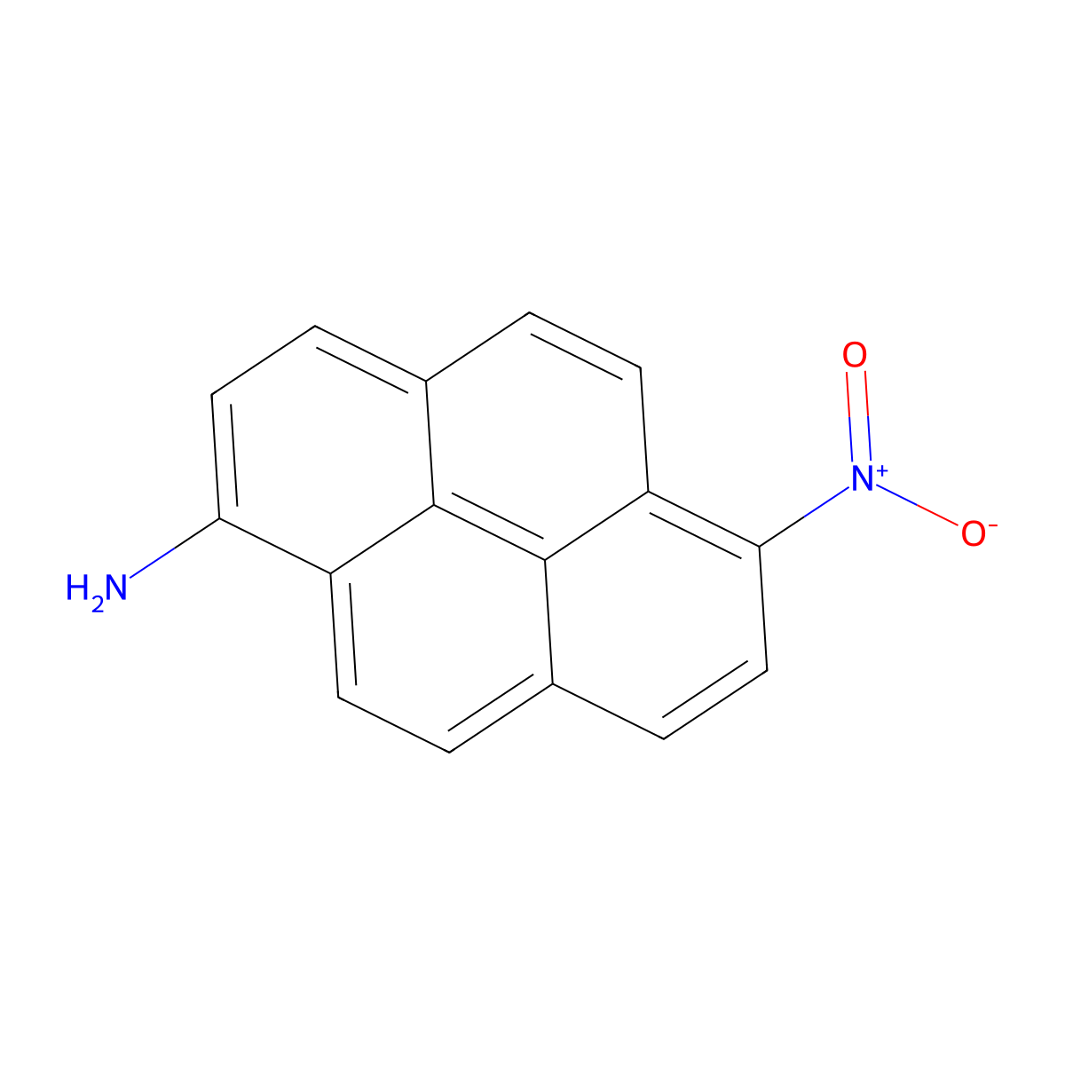 1-Pyrenamine, 6-nitro- molecular structure, CAS 30269-01-3